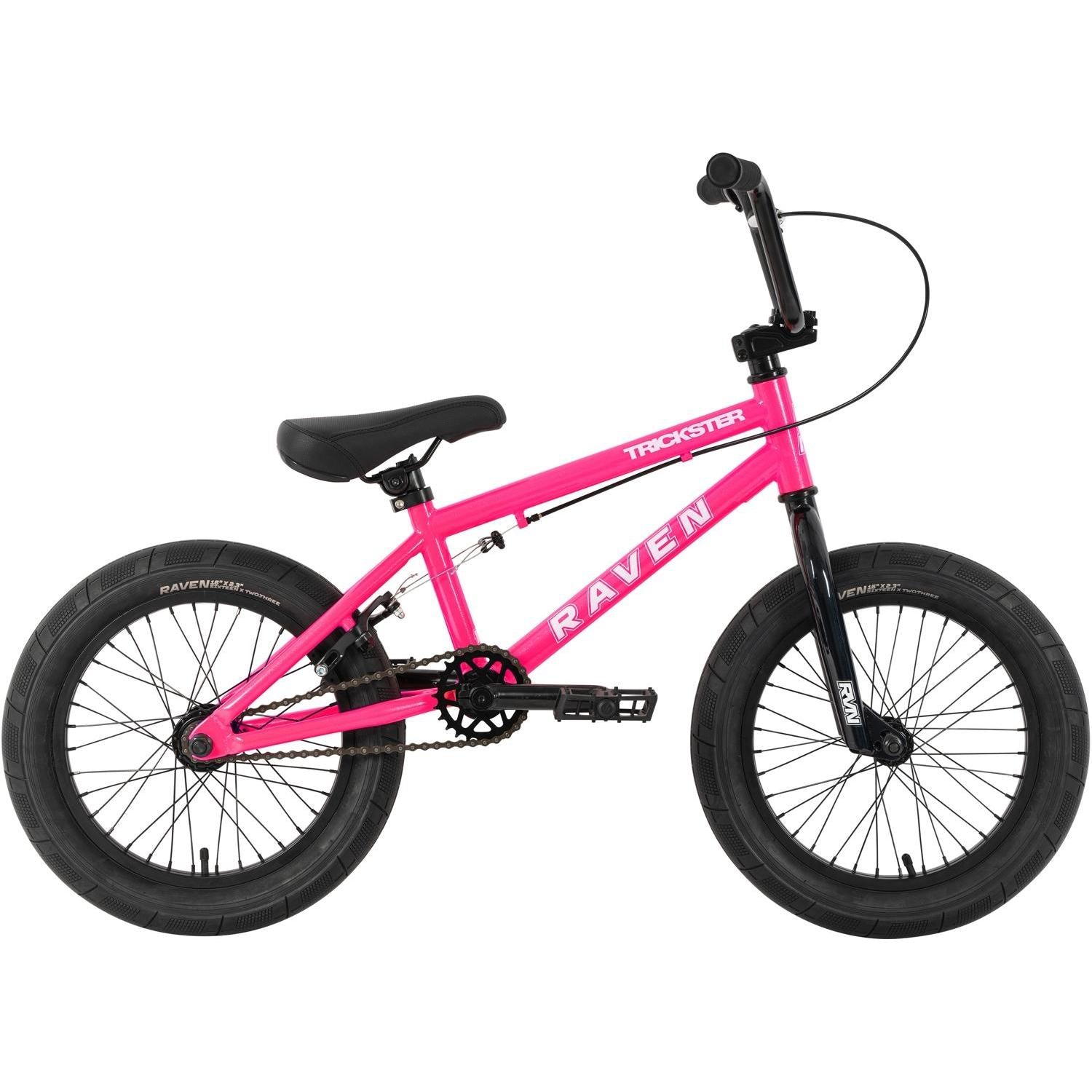 Raven Trickster 16'' BMX Bike Gloss Pink – 99 Bikes