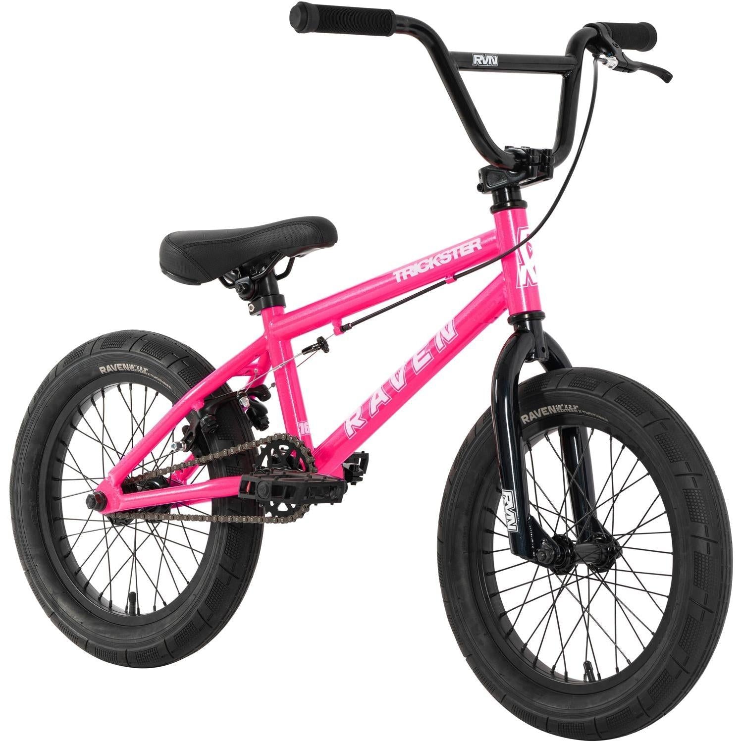 Raven Trickster 16'' BMX Bike Gloss Pink – 99 Bikes