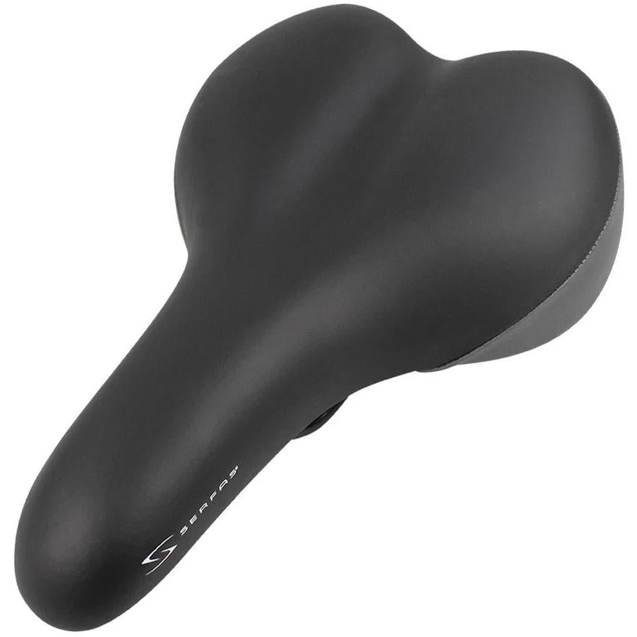 Serfas Tailbones Comfort Saddle with Vinyl Cover Black