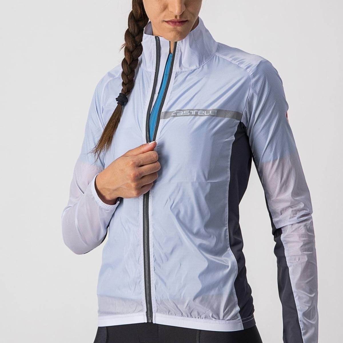 Castelli Squadra Stretch Wind Jacket Silver/Grey