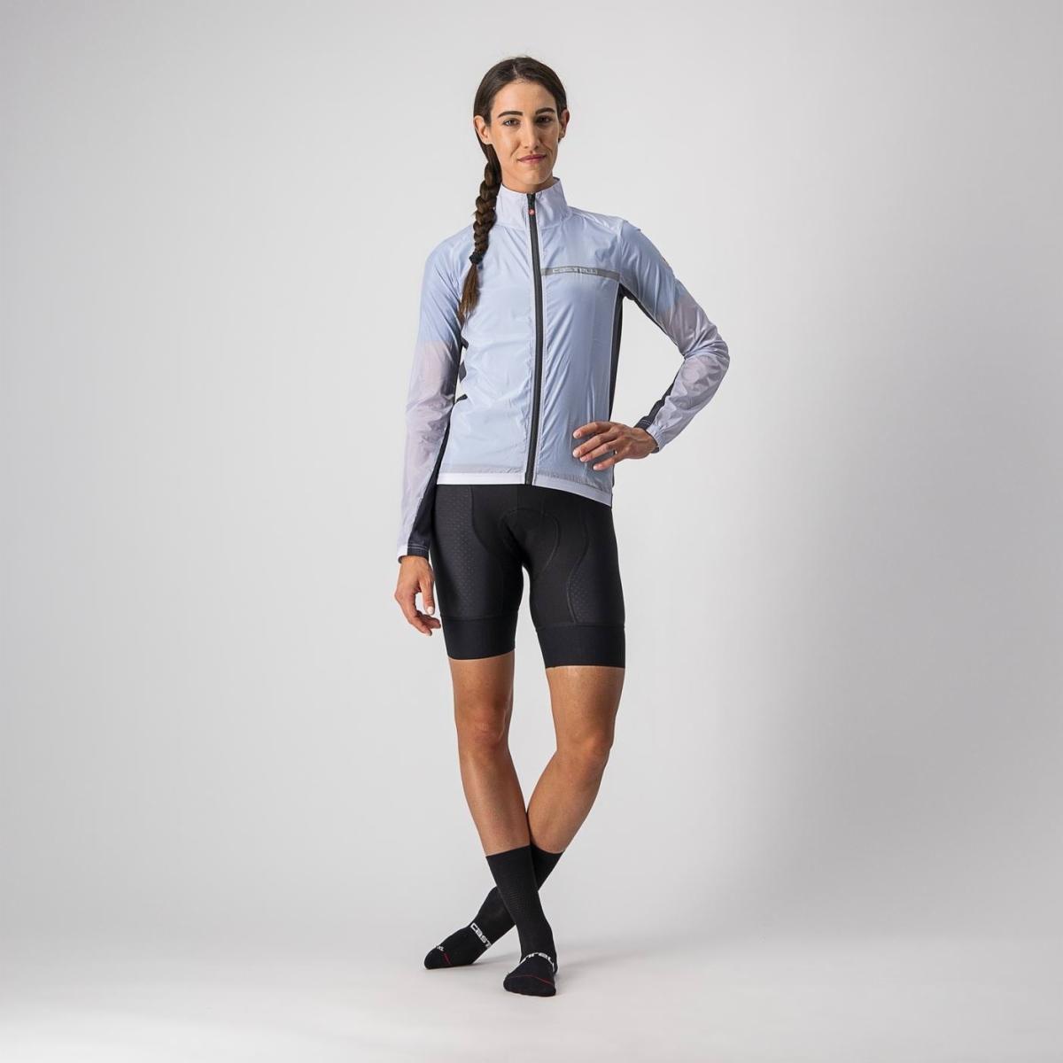 Castelli Squadra Stretch Wind Jacket Silver/Grey