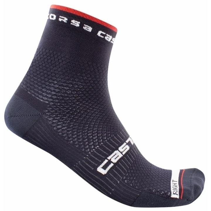 Castelli Rosso Corsa Pro 9 Sock Saville Blue