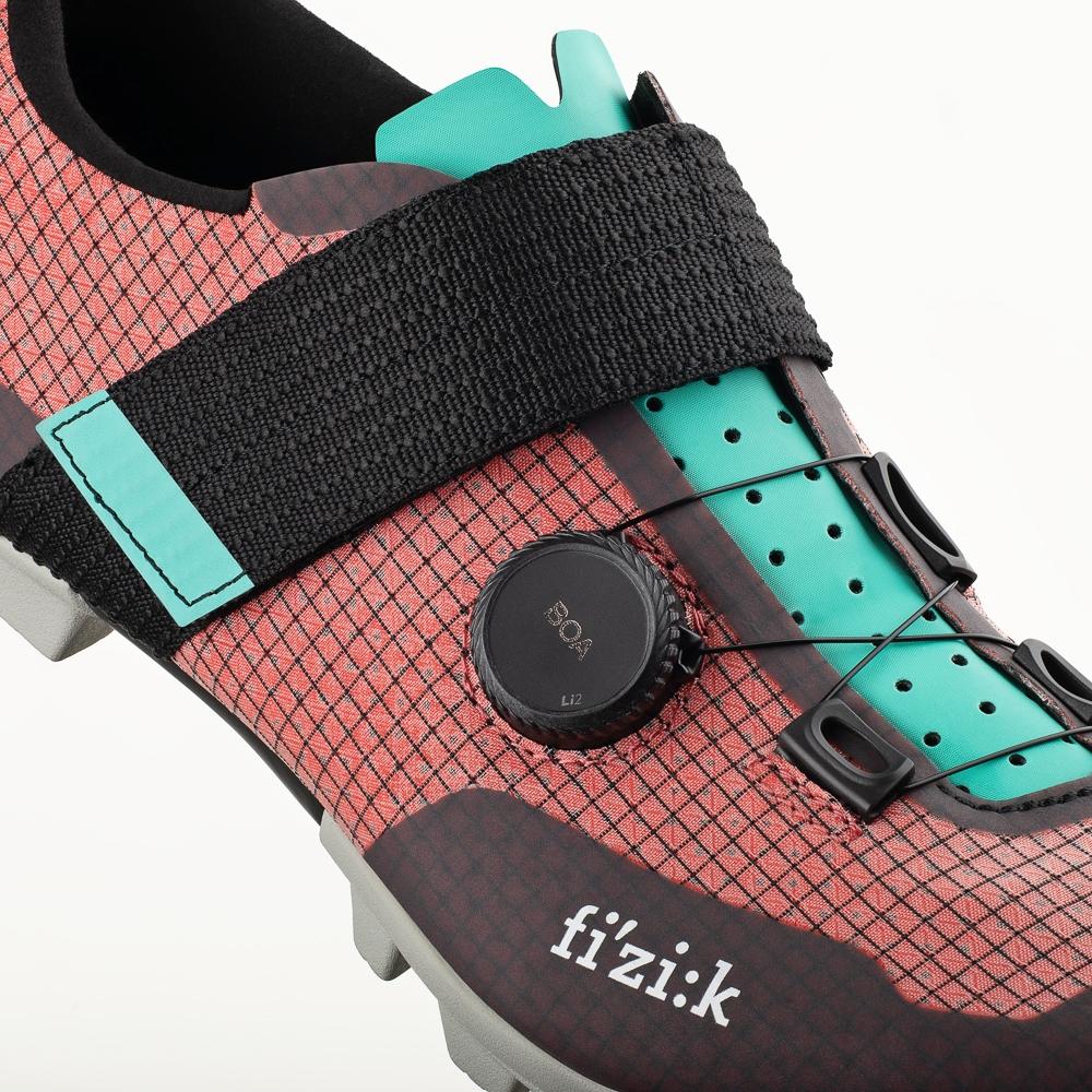 Fizik Vento Ferox Carbon MTB Shoes Red/Aquamarine