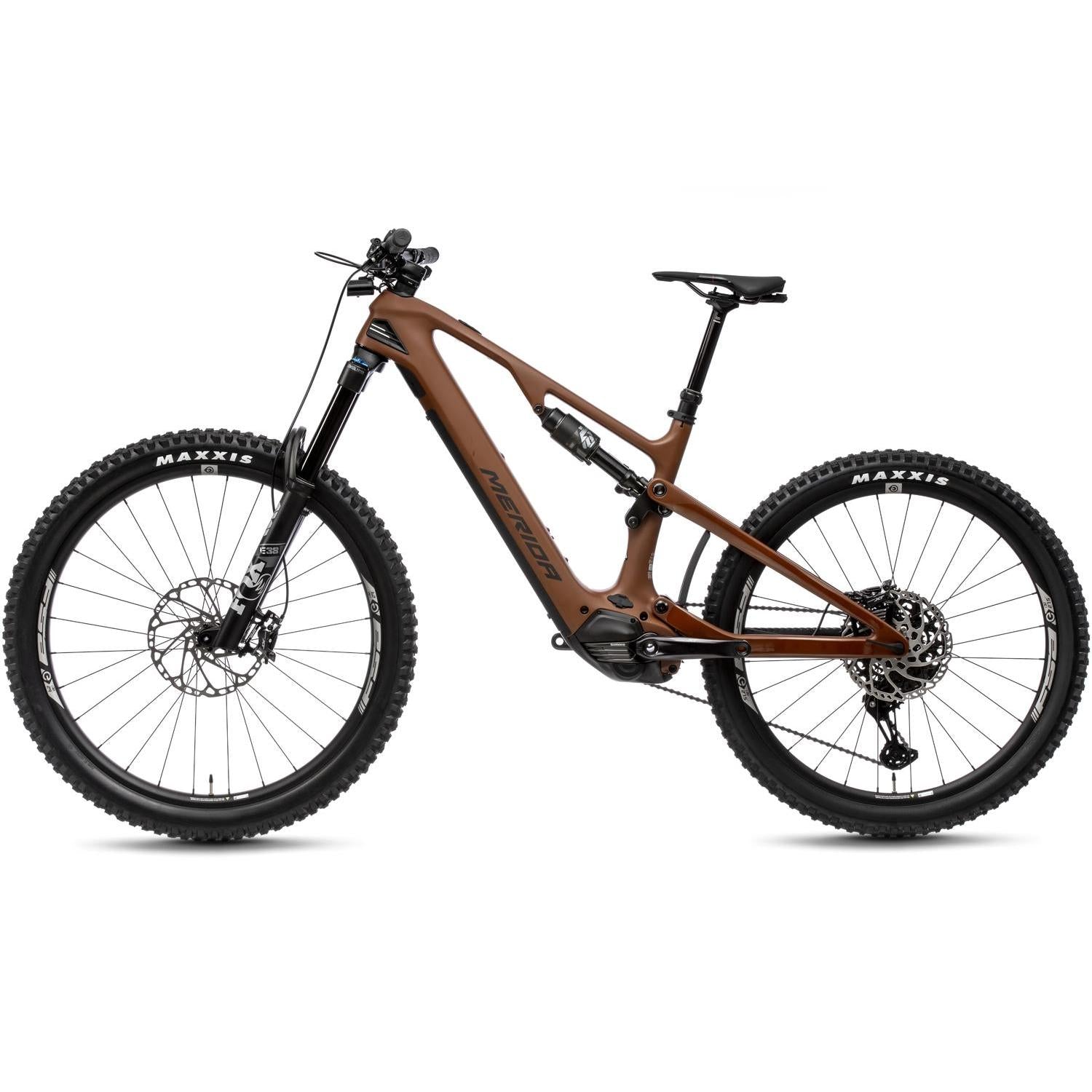 Merida eOne-Sixty 8000 Electric Enduro Bike 600Wh Battery Silk Mokka/Black