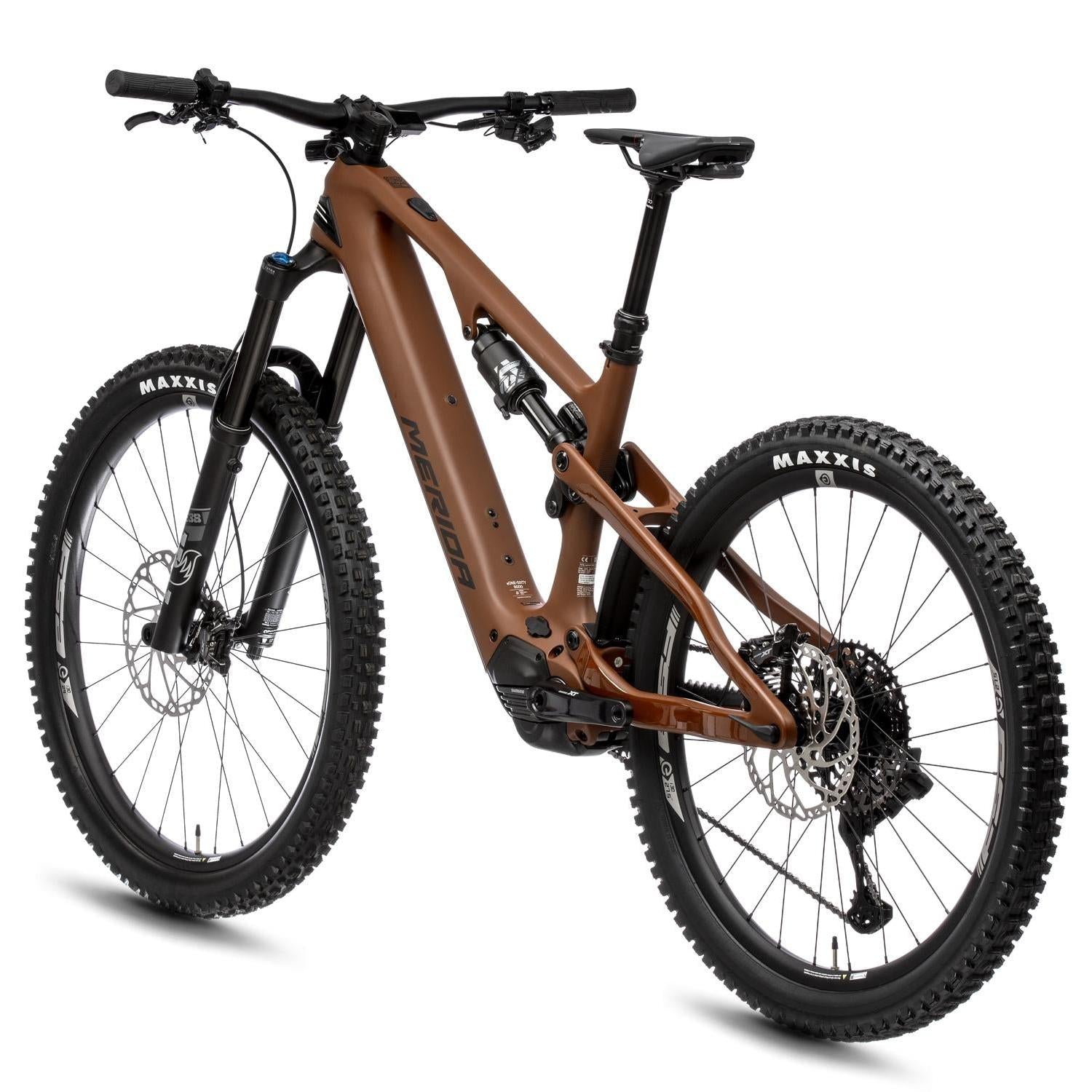 Merida eOne-Sixty 8000 Electric Enduro Bike 600Wh Battery Silk Mokka/Black