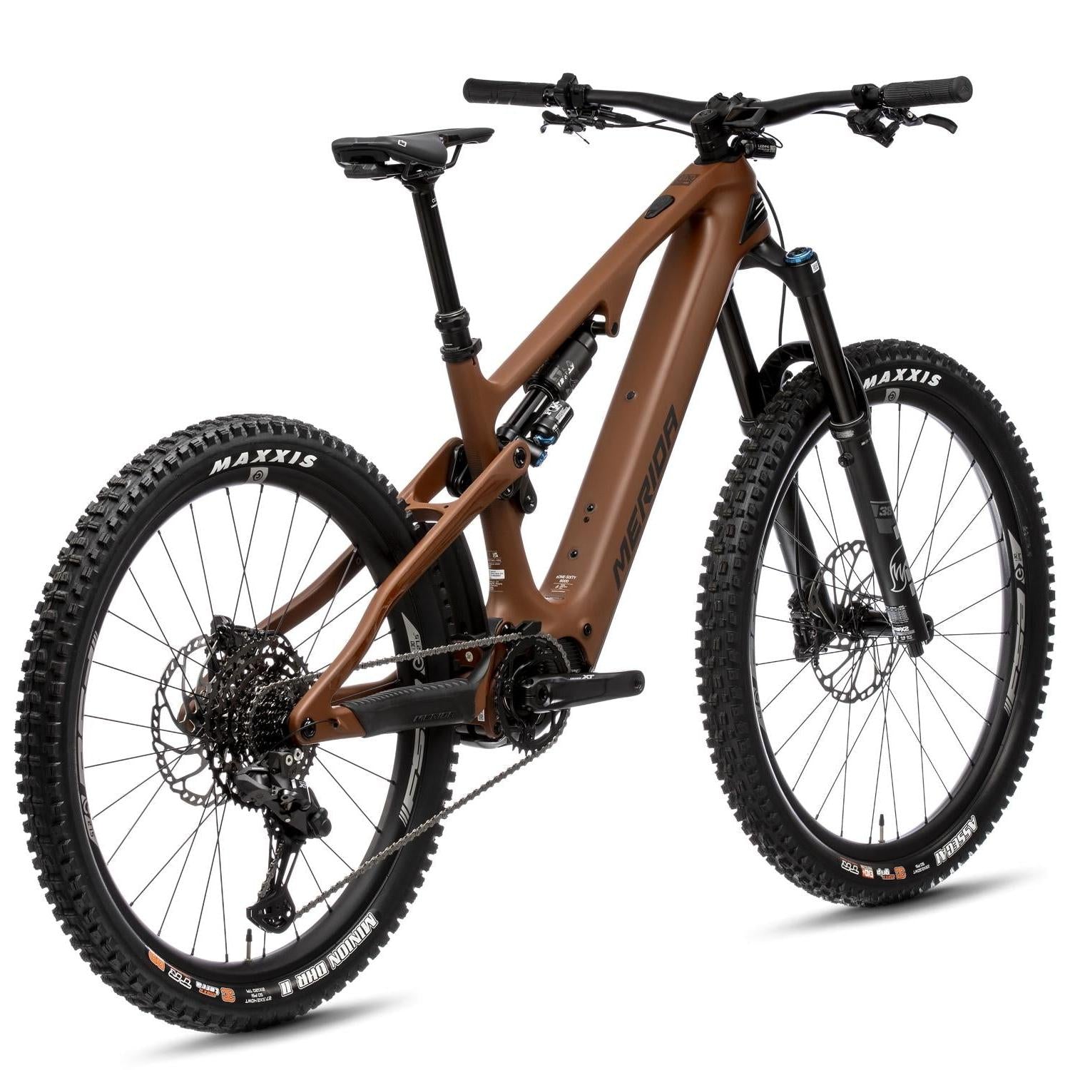 Merida eOne-Sixty 8000 Electric Enduro Bike 600Wh Battery Silk Mokka/Black