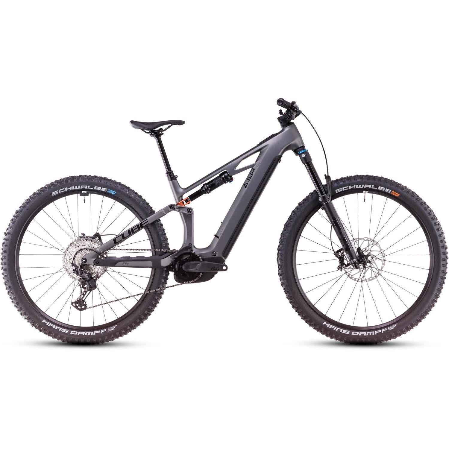 Cube Stereo Hybrid ONE44 HPC SLX 800 Electric Enduro Bike Slabgrey'n'Orange