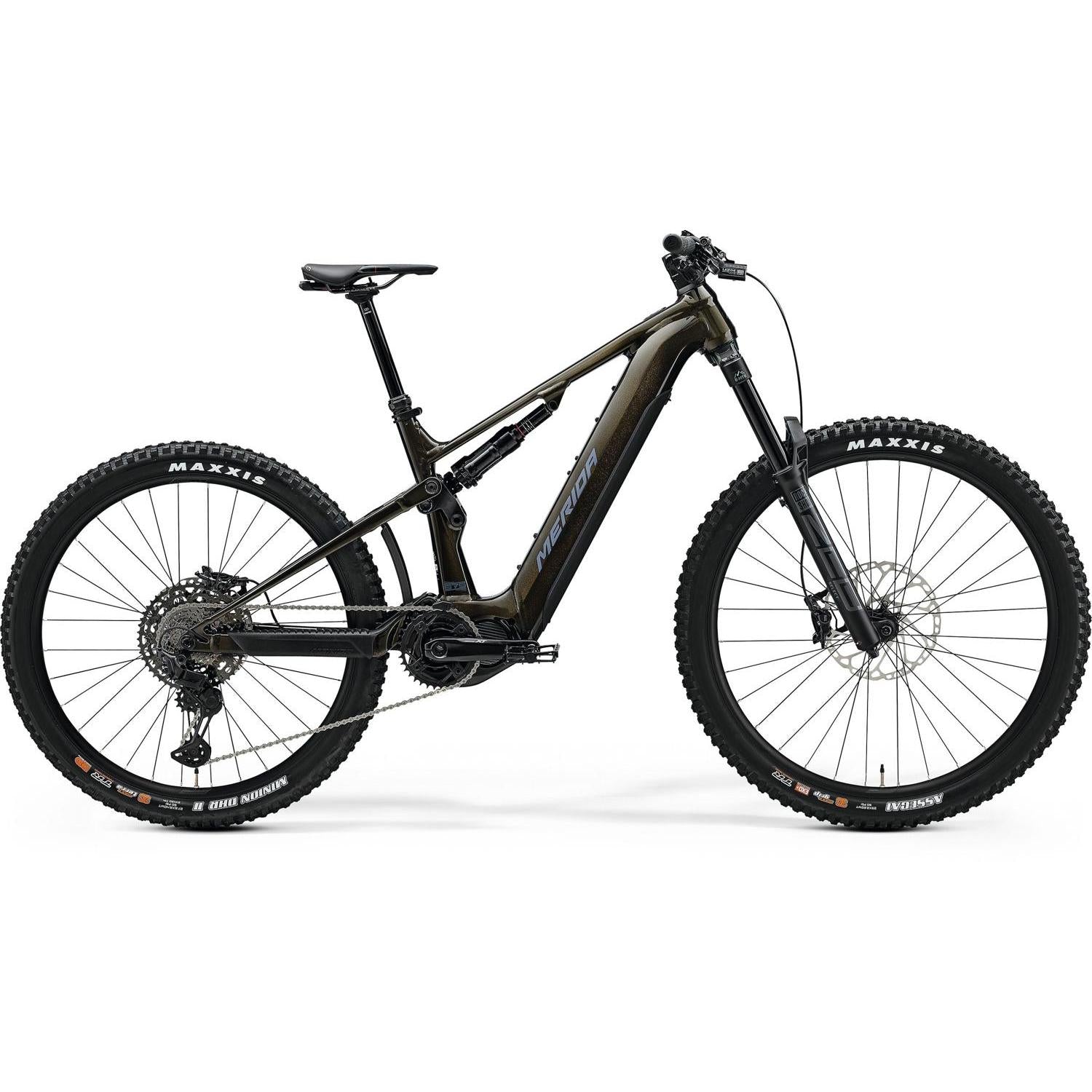 Merida eOne-Sixty 875 Electric Enduro Bike 750Wh Battery Guarded Gold/Grey