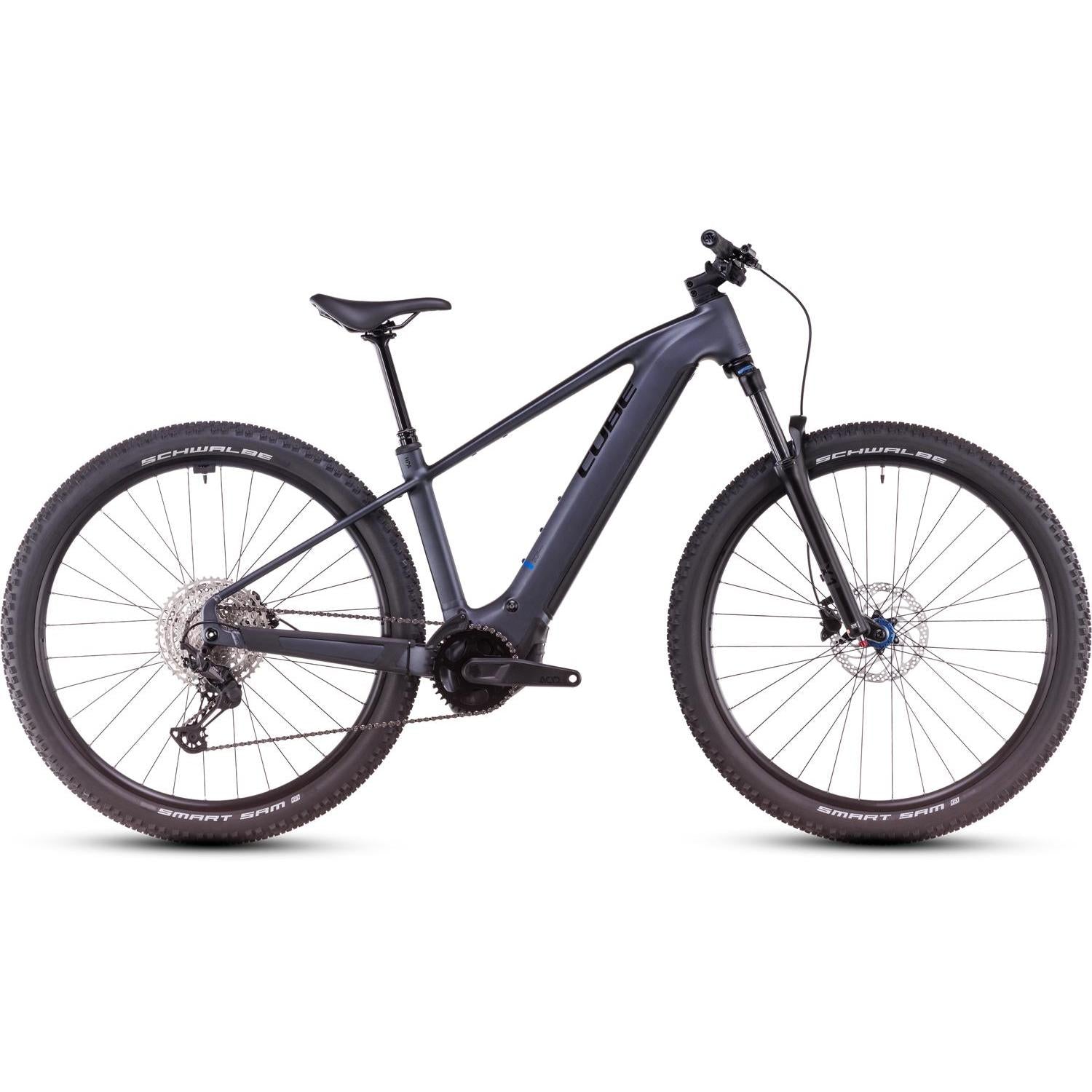 Cube Reaction Hybrid Pro 600 Electric Hardtail Mountain Bike Metallicgrey'n'Black