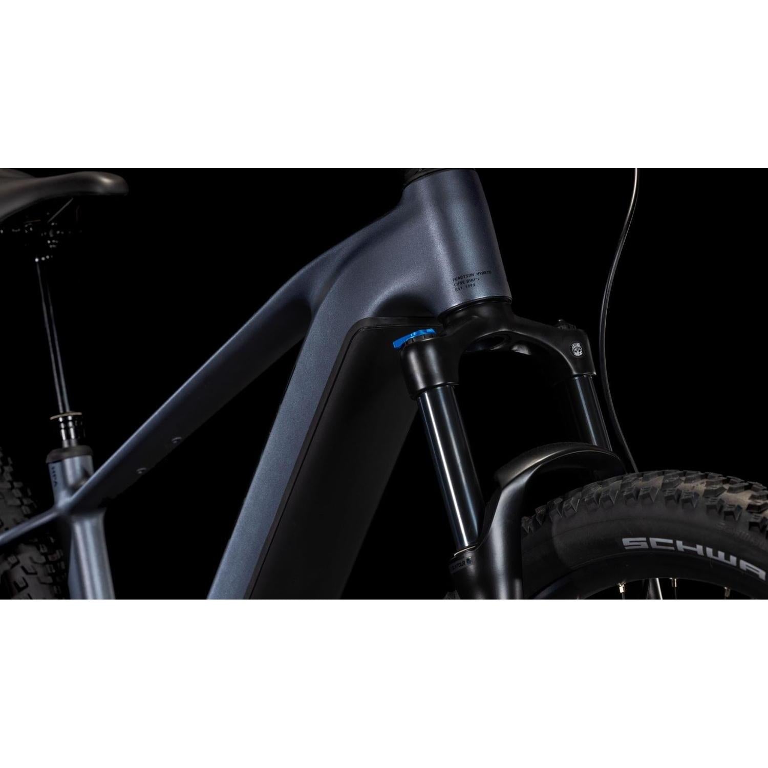 Cube Reaction Hybrid Pro 600 Electric Hardtail Mountain Bike Metallicgrey'n'Black