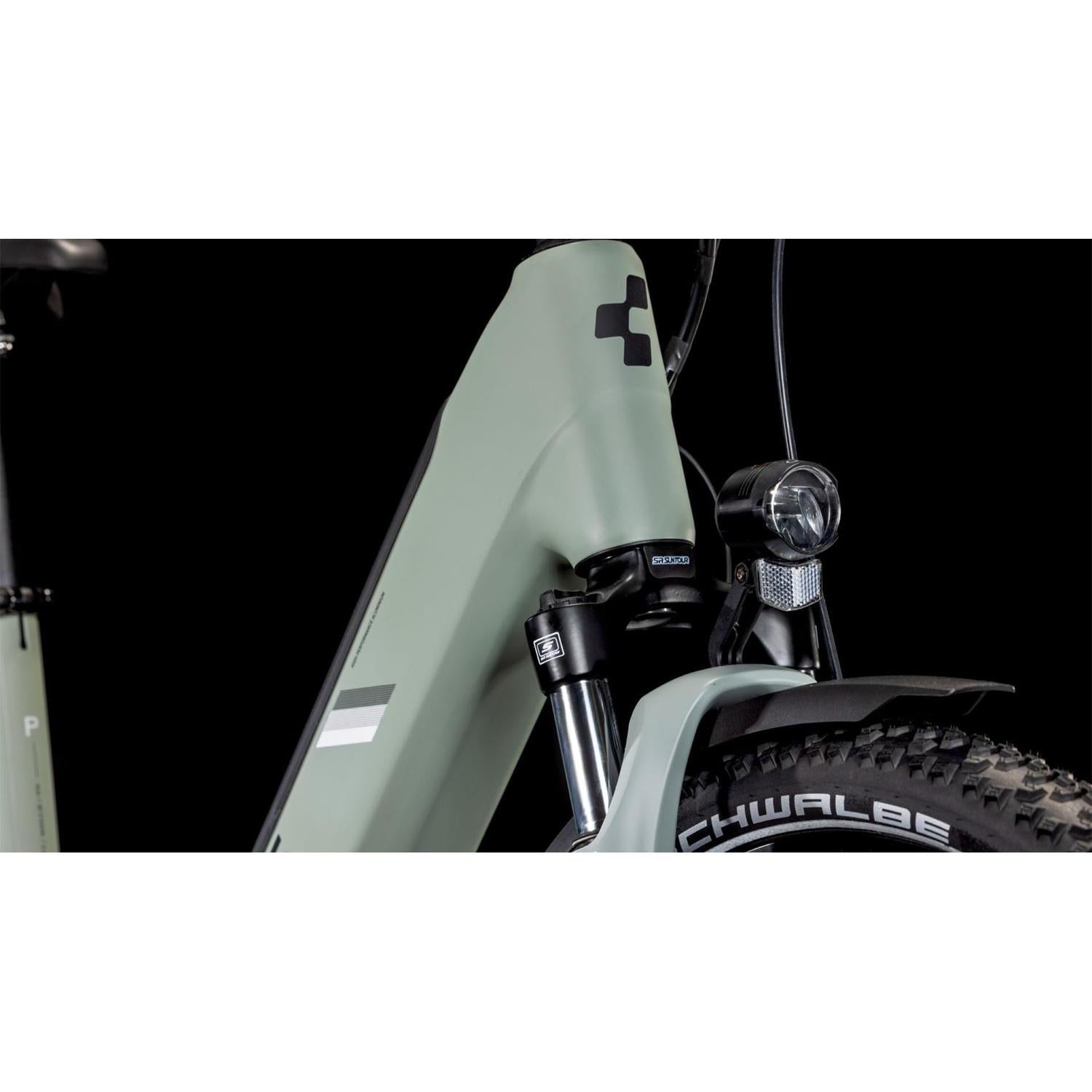 Cube Nuride Hybrid Performance 500 Easy Entry Allroad Electric Hybrid Bike Swampgrey'n'Black