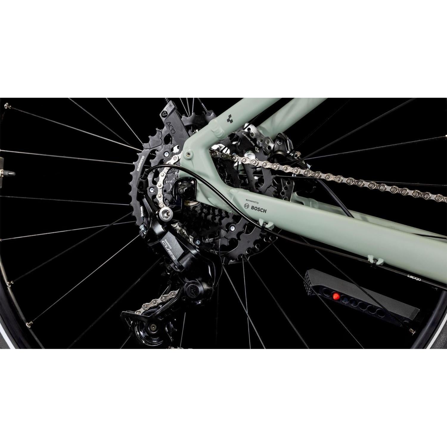 Cube Nuride Hybrid Performance 500 Easy Entry Allroad Electric Hybrid Bike Swampgrey'n'Black