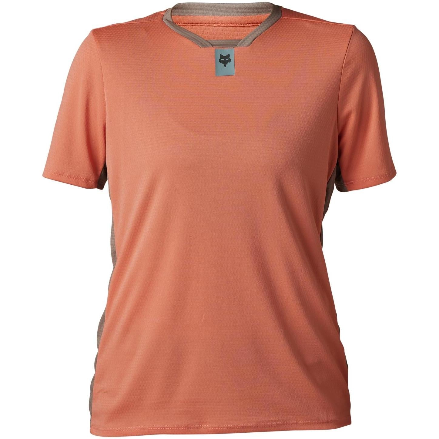 FOX Defend Womens Short Sleeve Jersey Salmon 2023