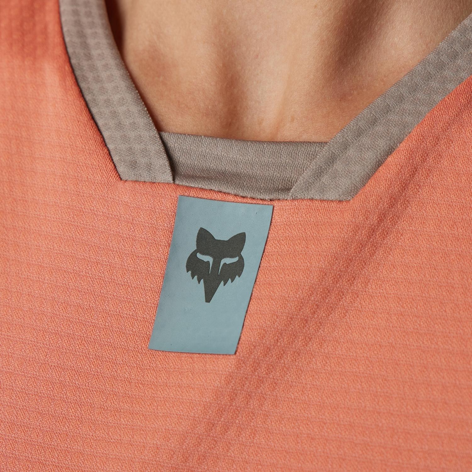 FOX Defend Womens Short Sleeve Jersey Salmon 2023