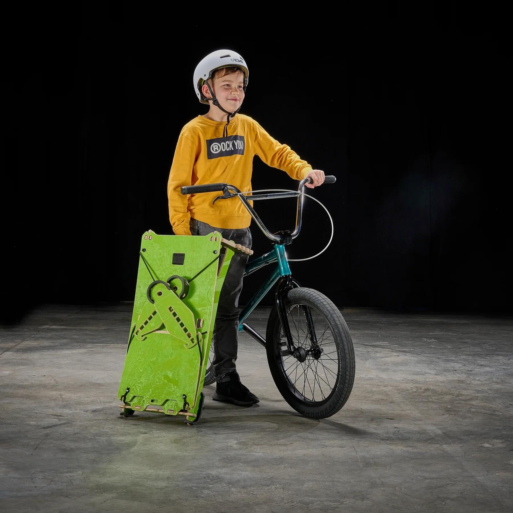 MTB Hopper Intro Portable Kicker Ramp Green