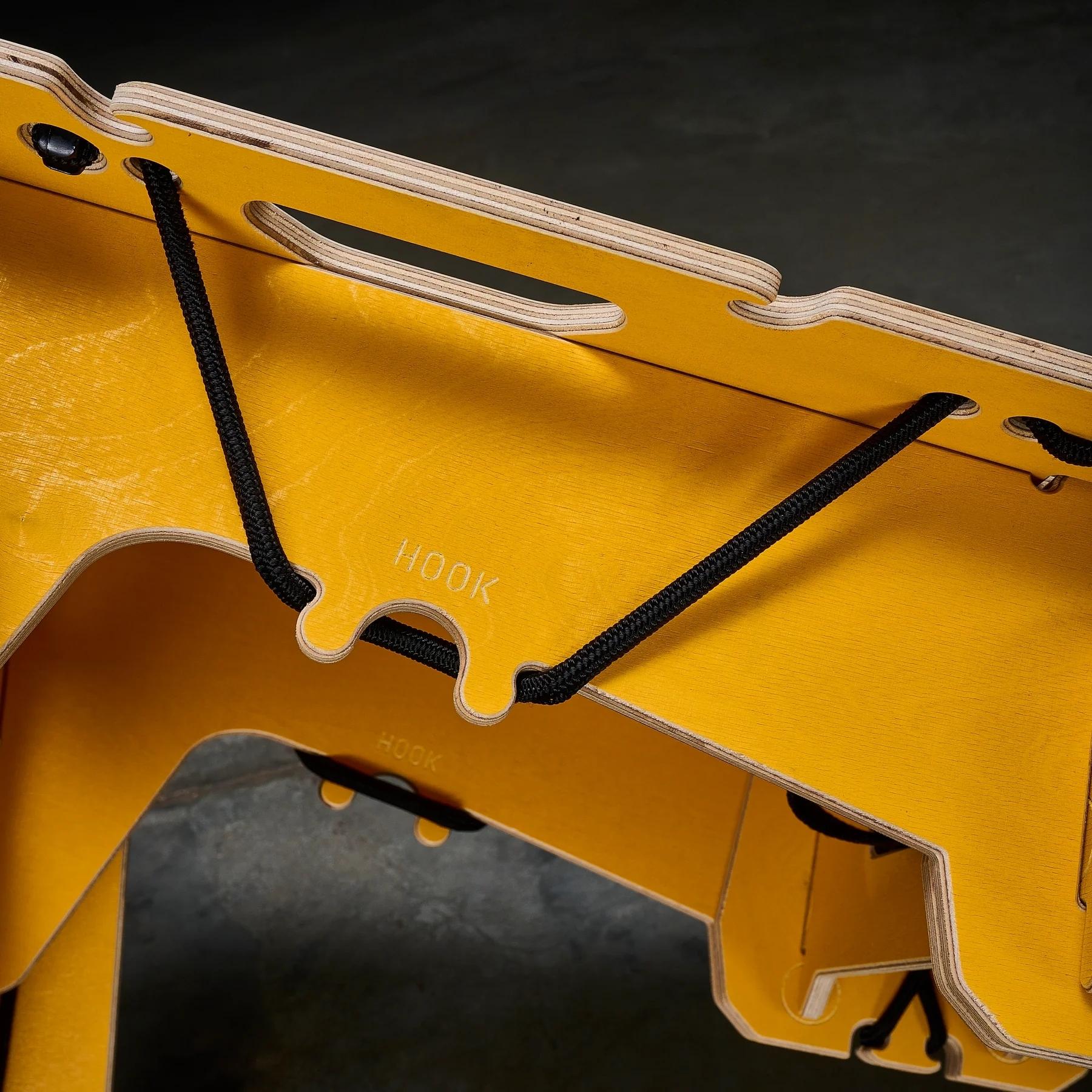MTB Hopper Lite Portable Kicker Ramp Yellow