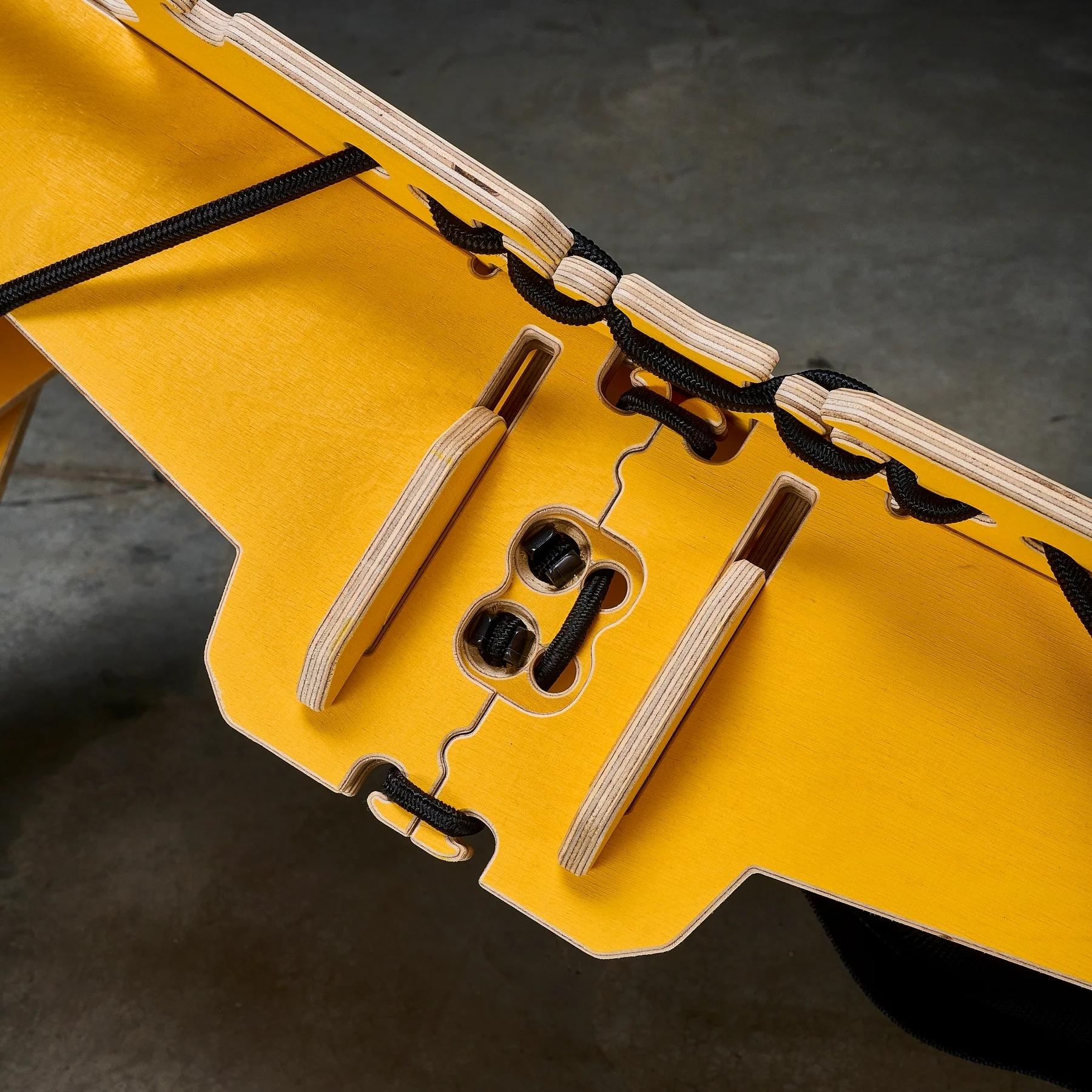 MTB Hopper Lite Portable Kicker Ramp Yellow