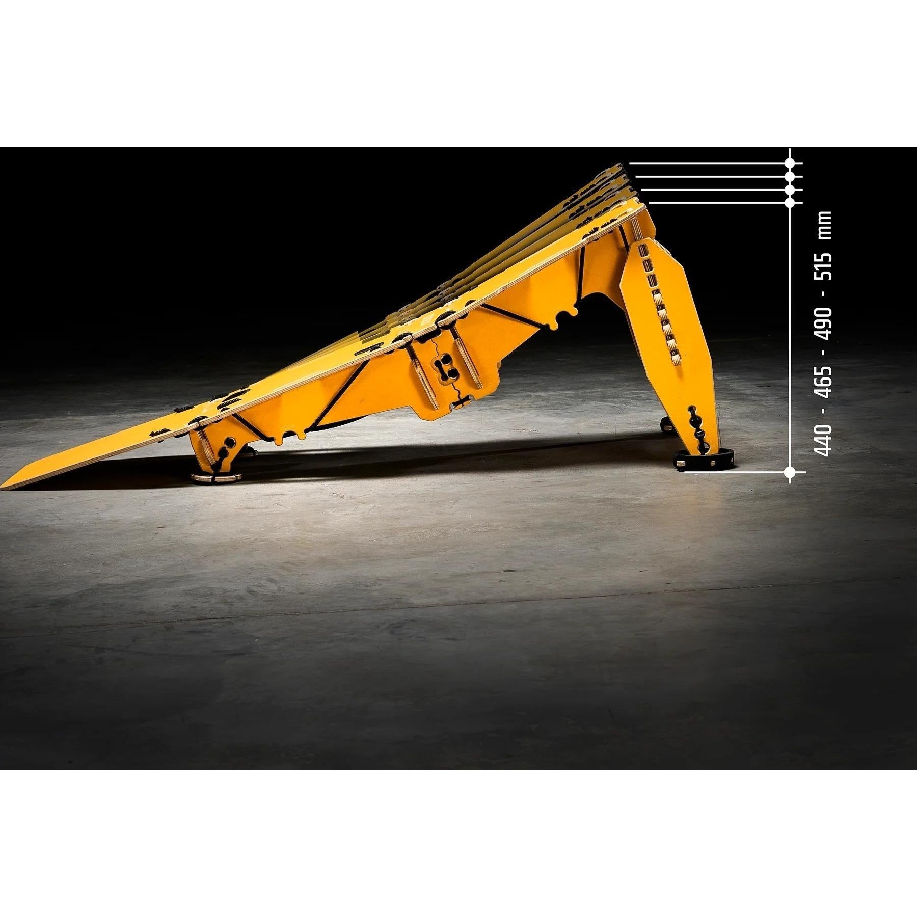 MTB Hopper Lite Portable Kicker Ramp Yellow