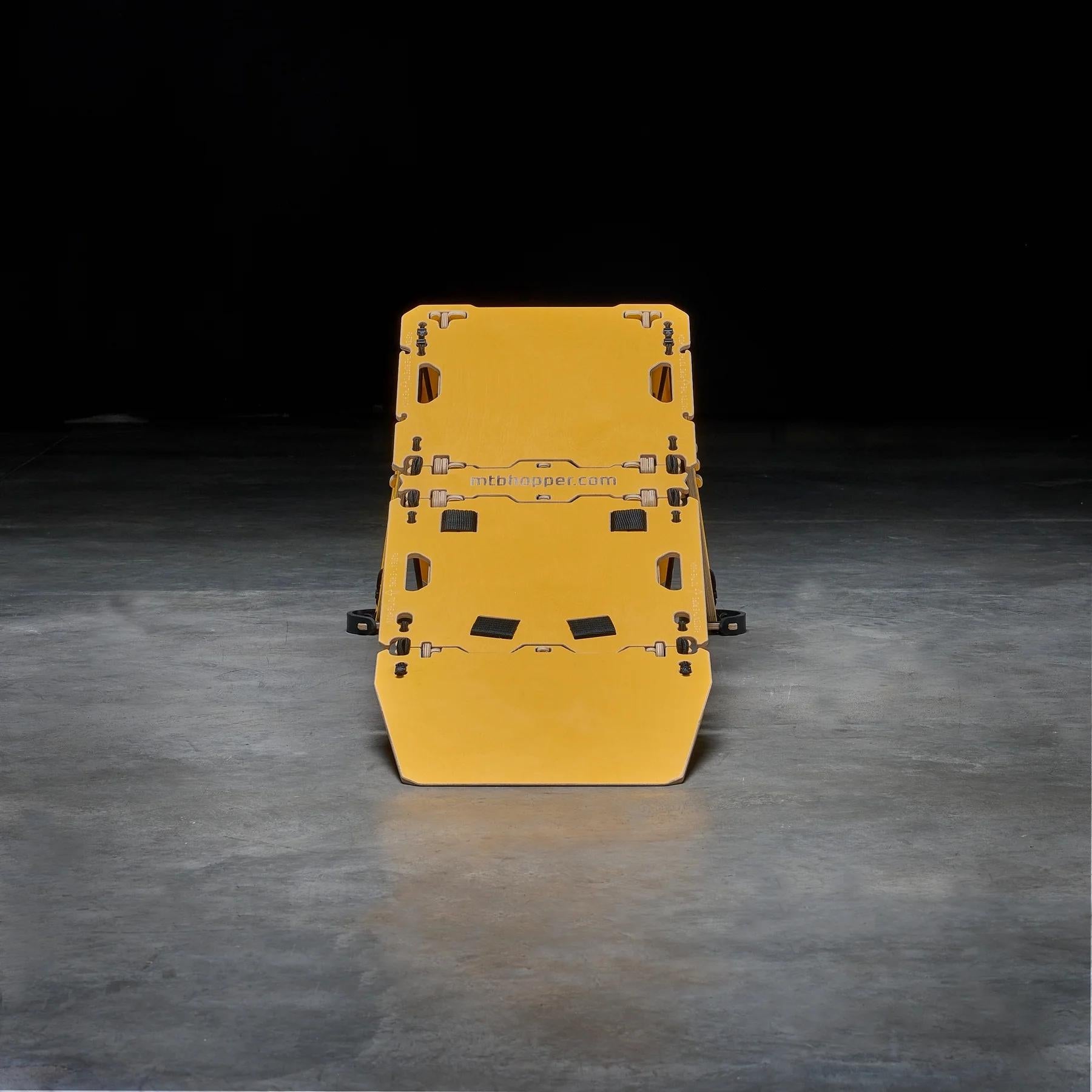 MTB Hopper Lite Portable Kicker Ramp Yellow