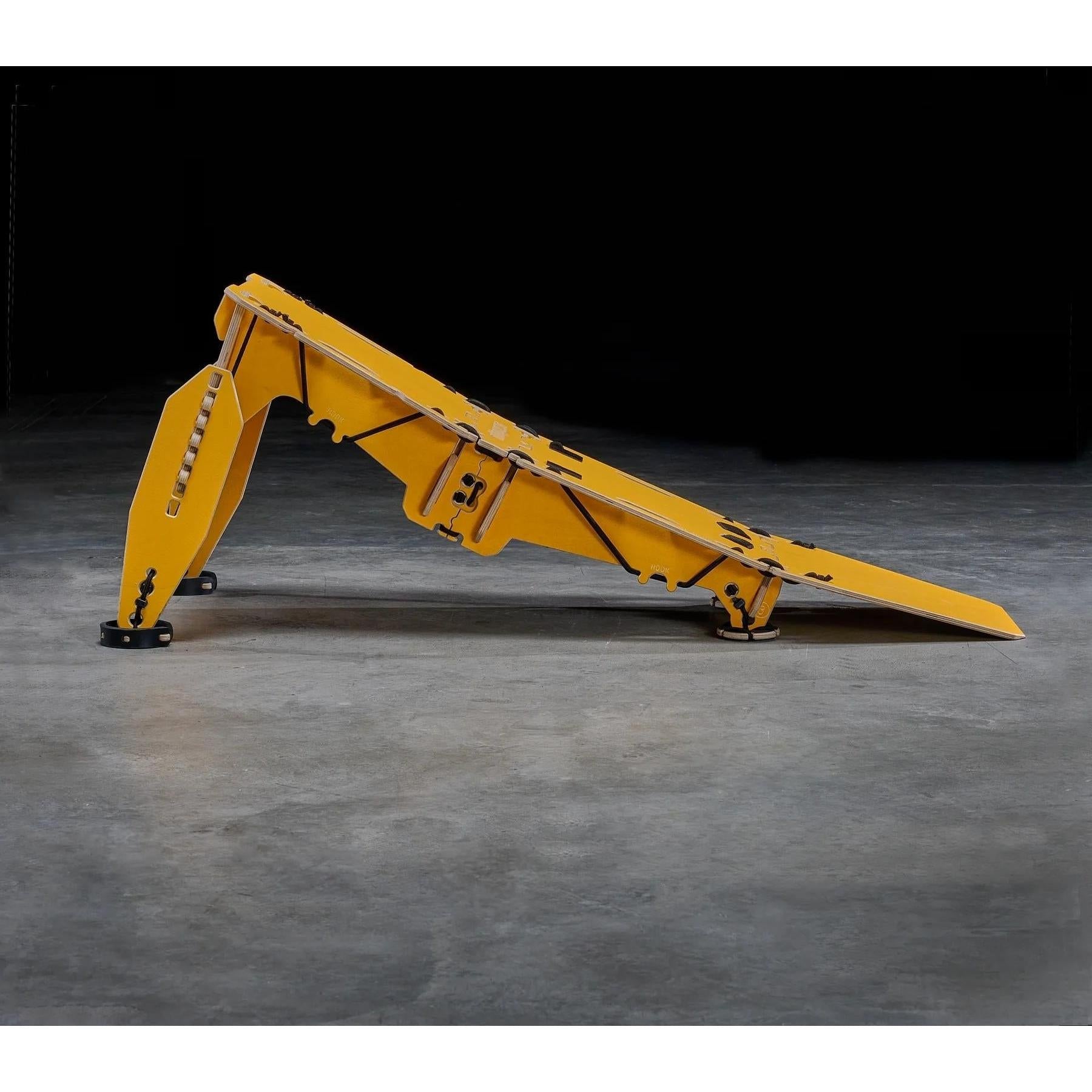 MTB Hopper Lite Portable Kicker Ramp Yellow