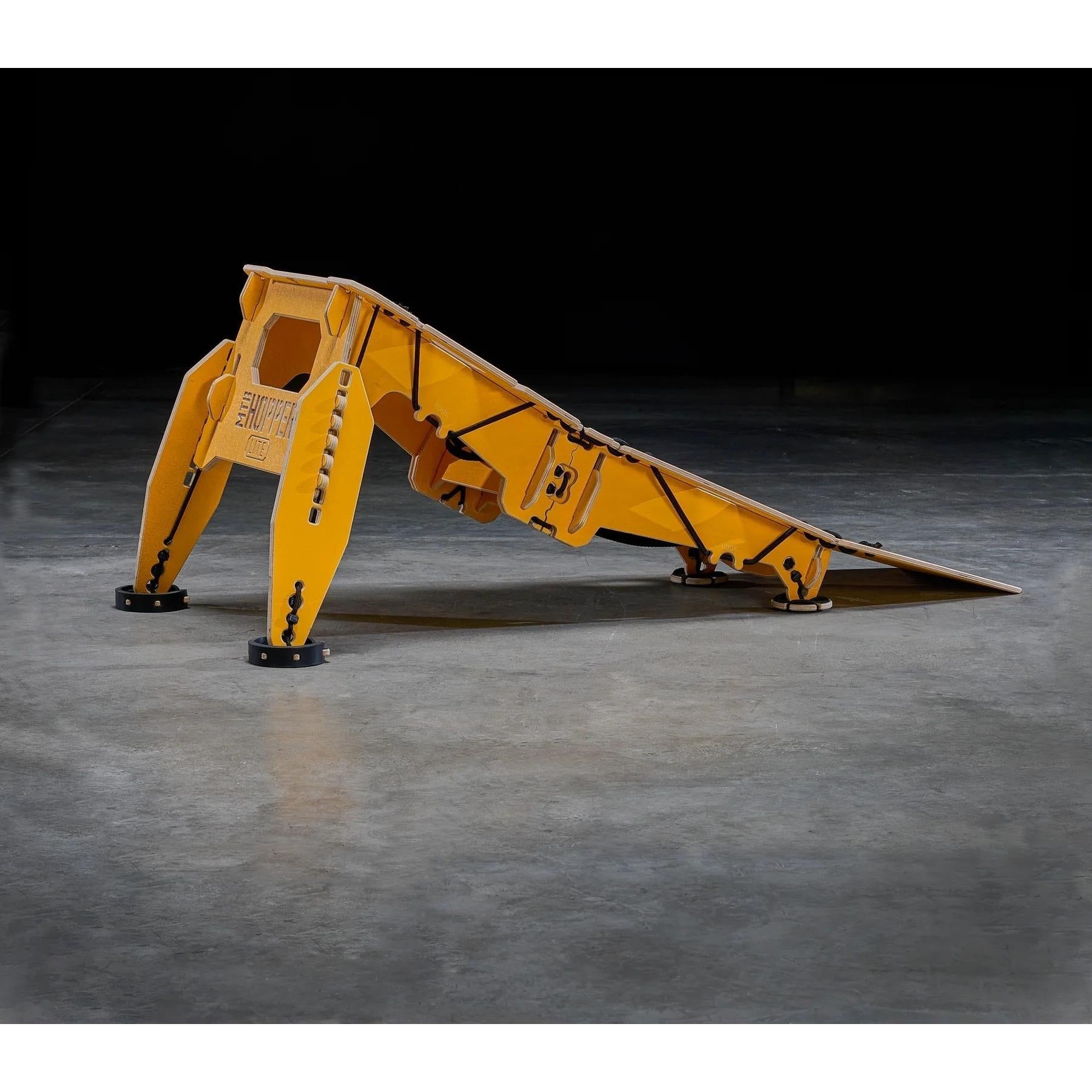 MTB Hopper Lite Portable Kicker Ramp Yellow