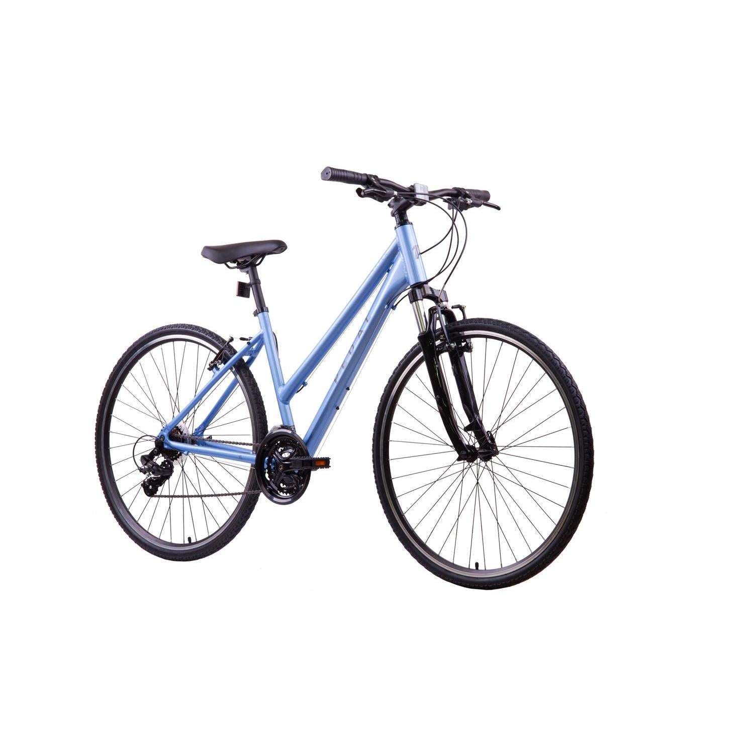 Pedal Raven 3 Trapeze Hybrid Bike Silver