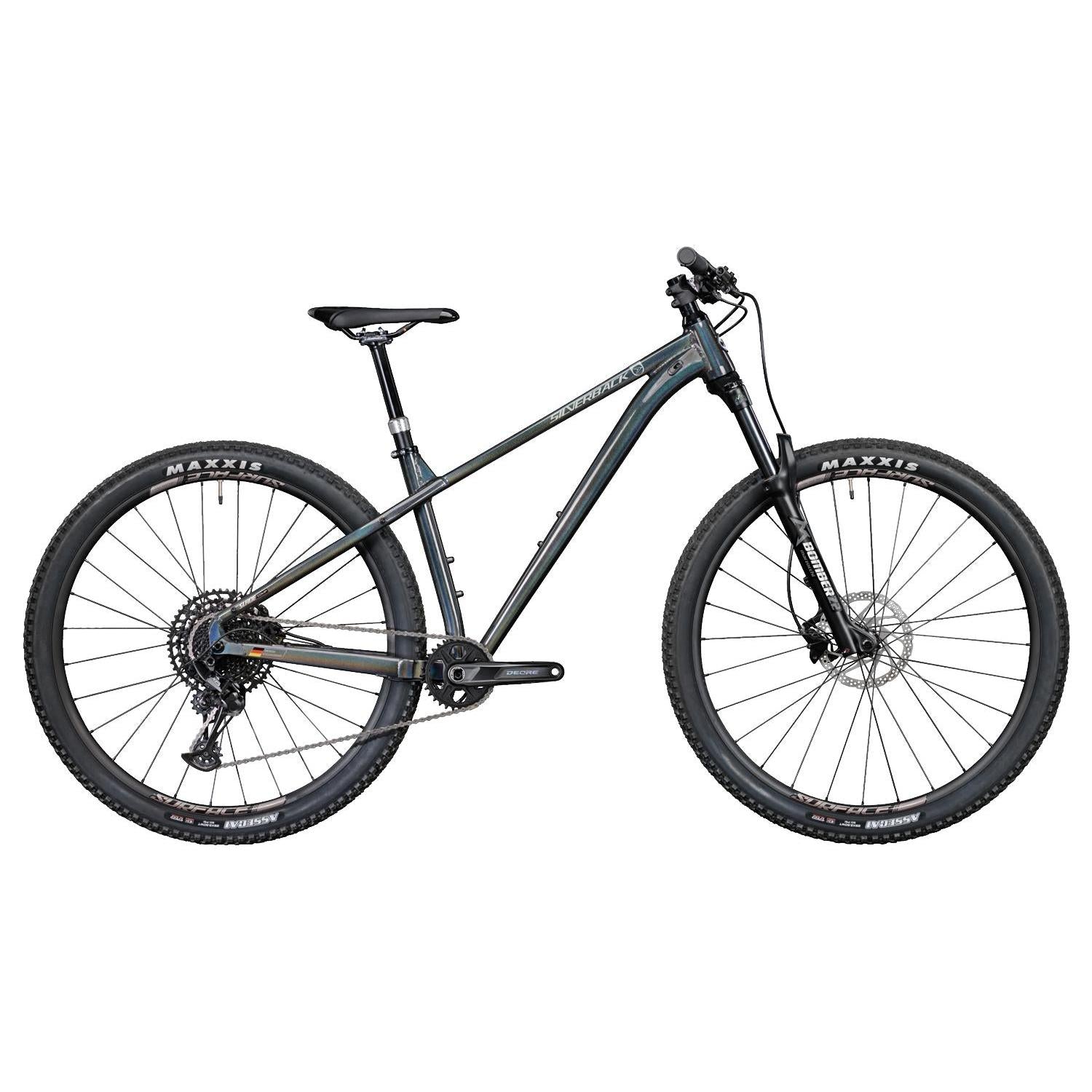 Silverback Slade Pro 29'' Hardtail Mountain Bike Rainbow Silver