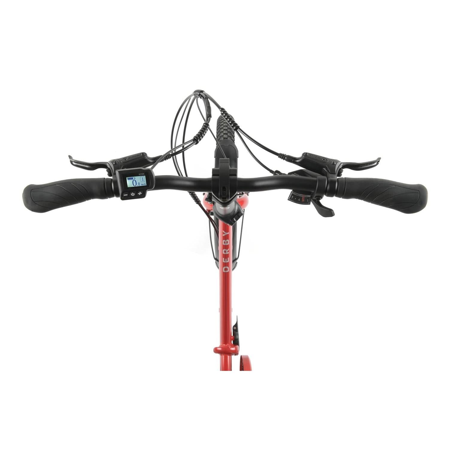 Pedal Derby Electric Folding Bike Red