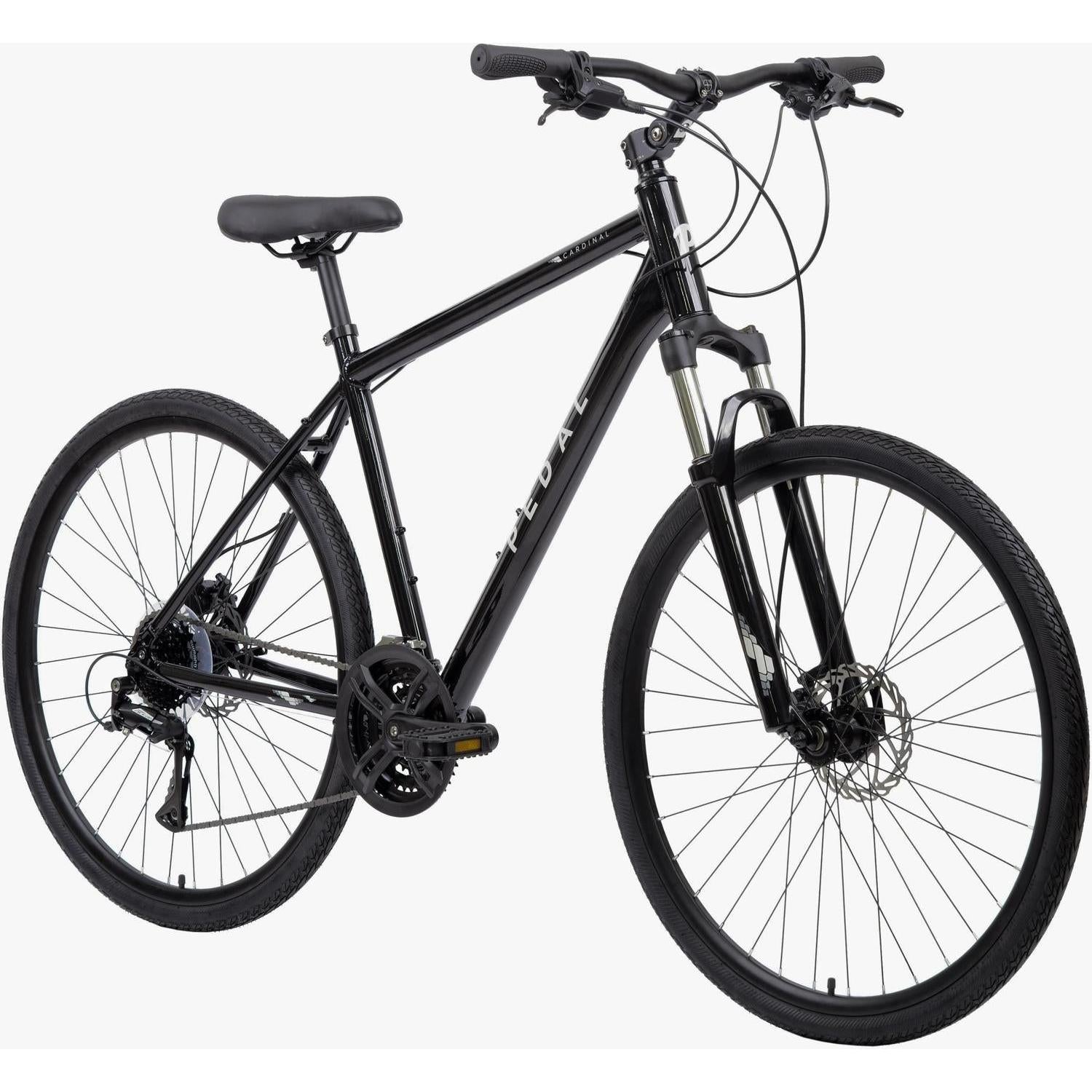Pedal Cardinal Hybrid Bike Gloss Black