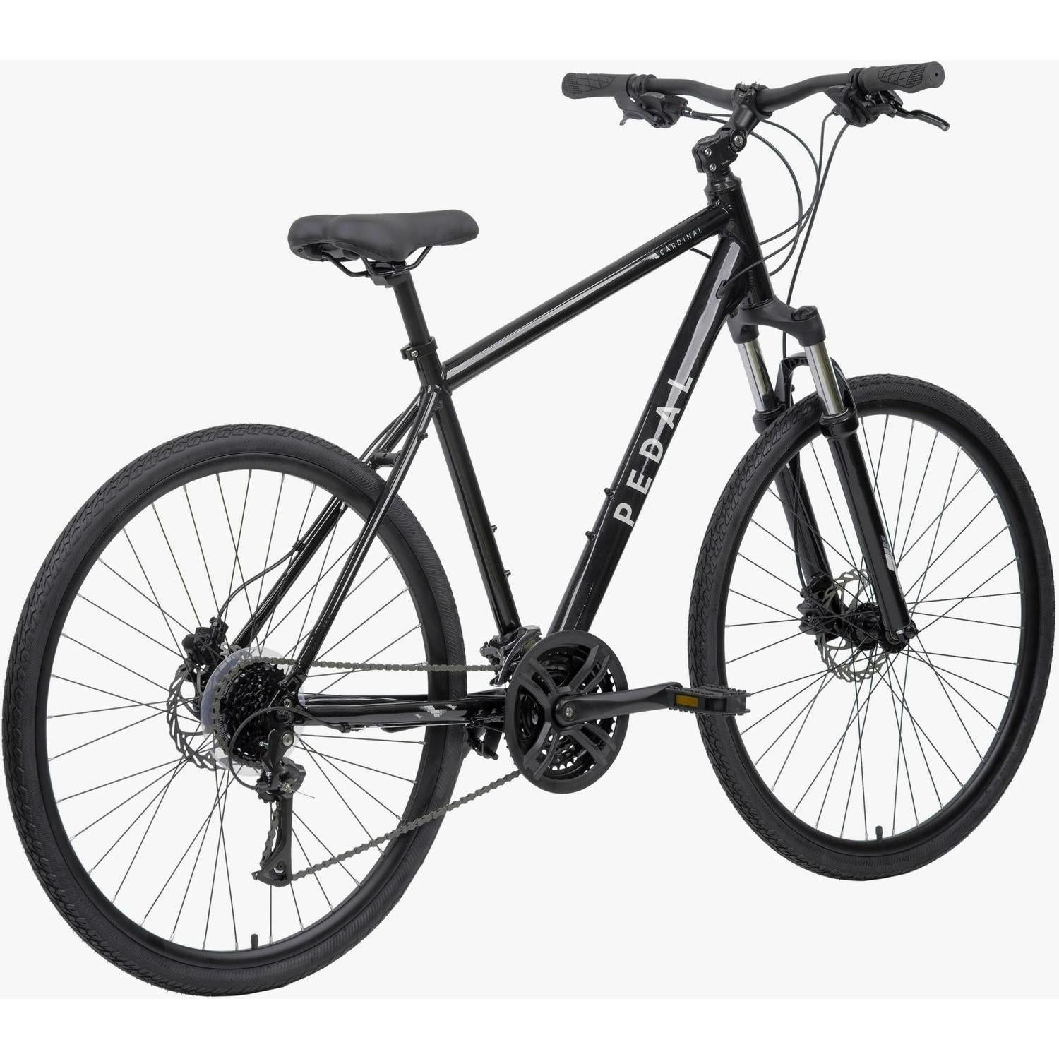 Pedal Cardinal Hybrid Bike Gloss Black