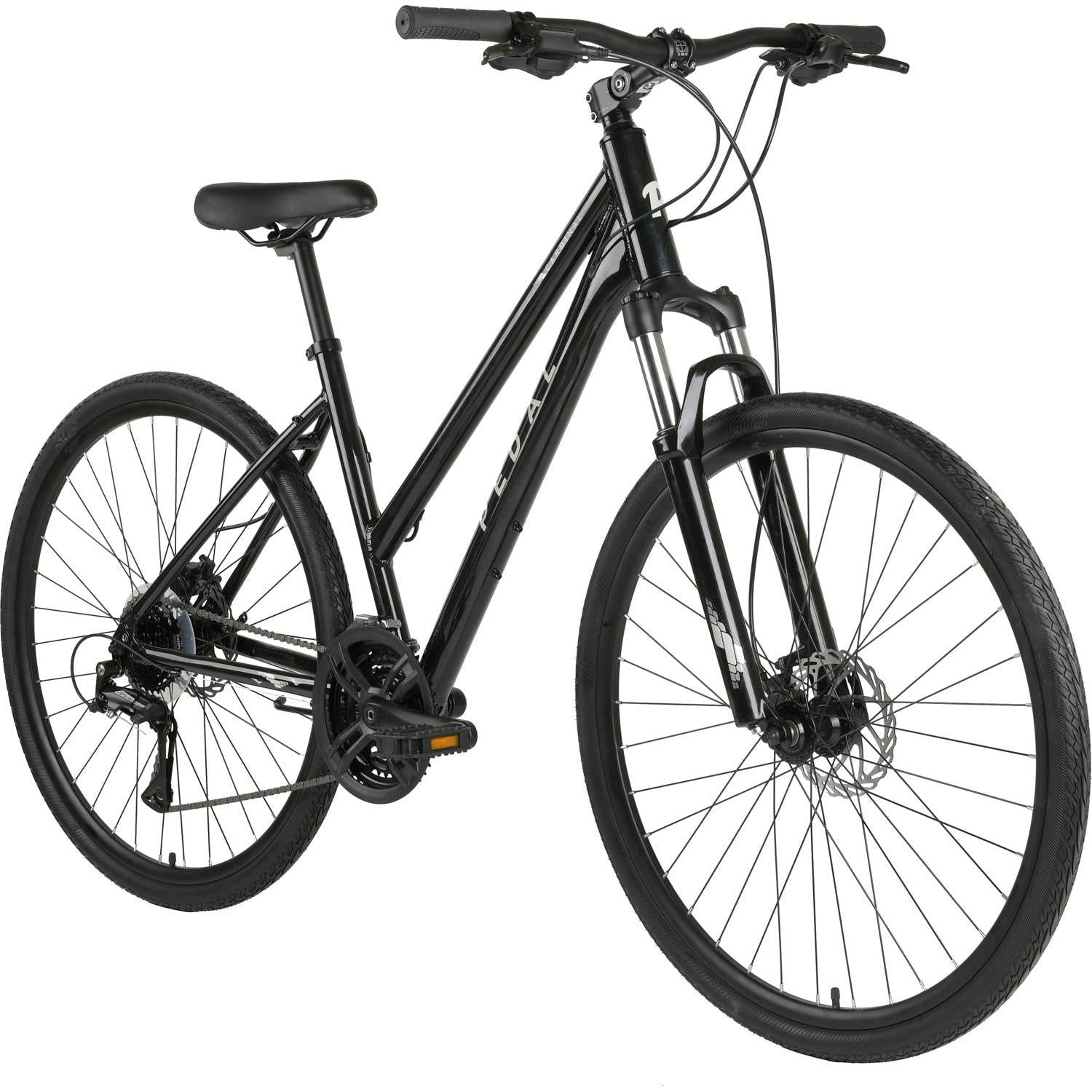 Pedal Cardinal Trapeze Hybrid Bike Gloss Black