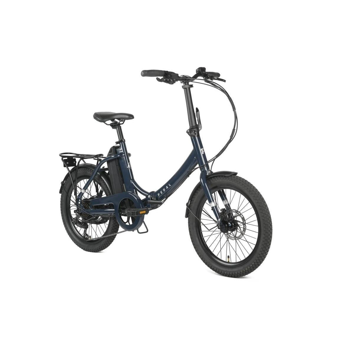 Pedal Derby Electric Folding Bike Dark Navy