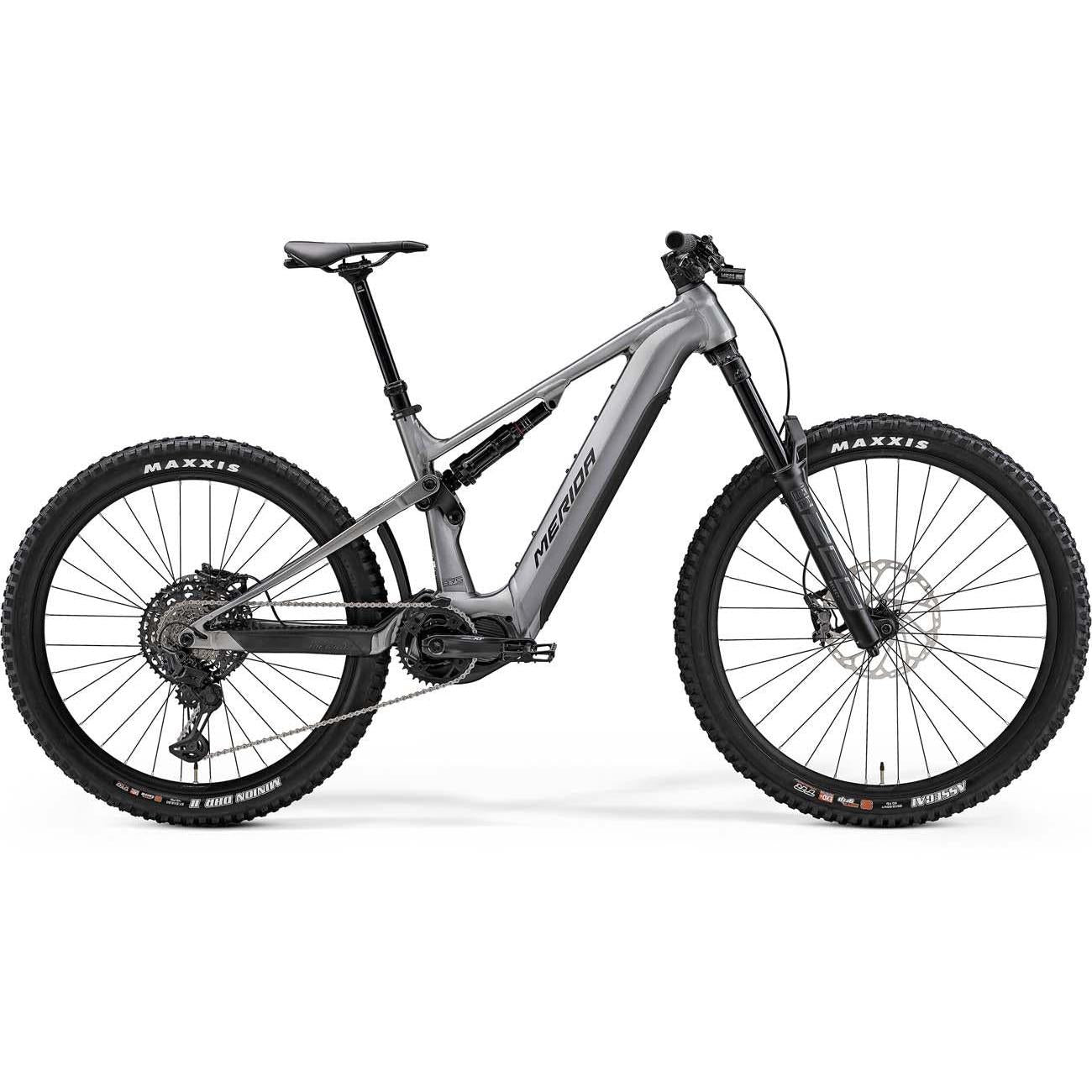 Merida eOne Sixty 875 Dual Suspension Electric Mountain Bike Gunmetal Grey (Black)
