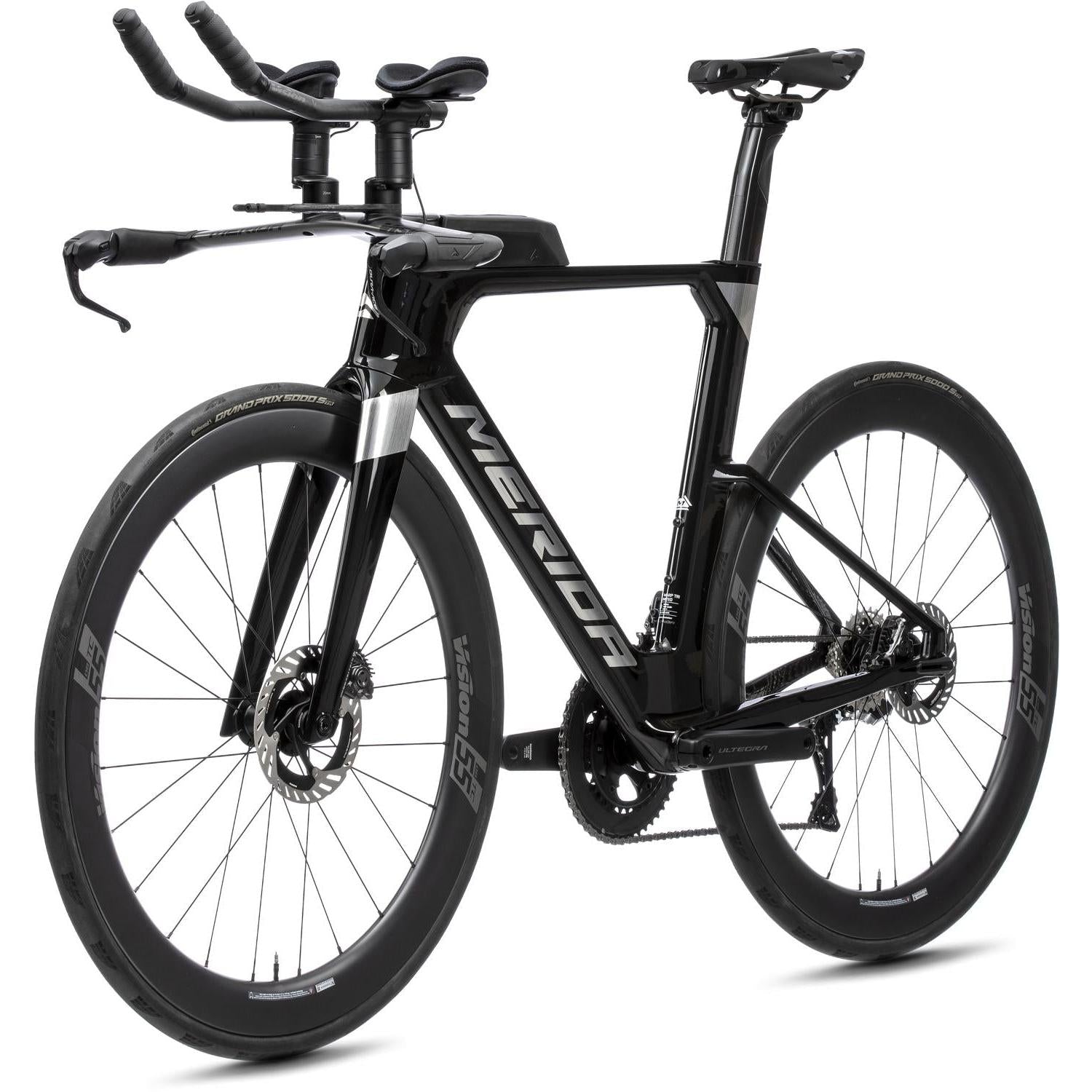 Merida Time Warp Tri Limited Road Bike Metallic Black/Flash Bcp