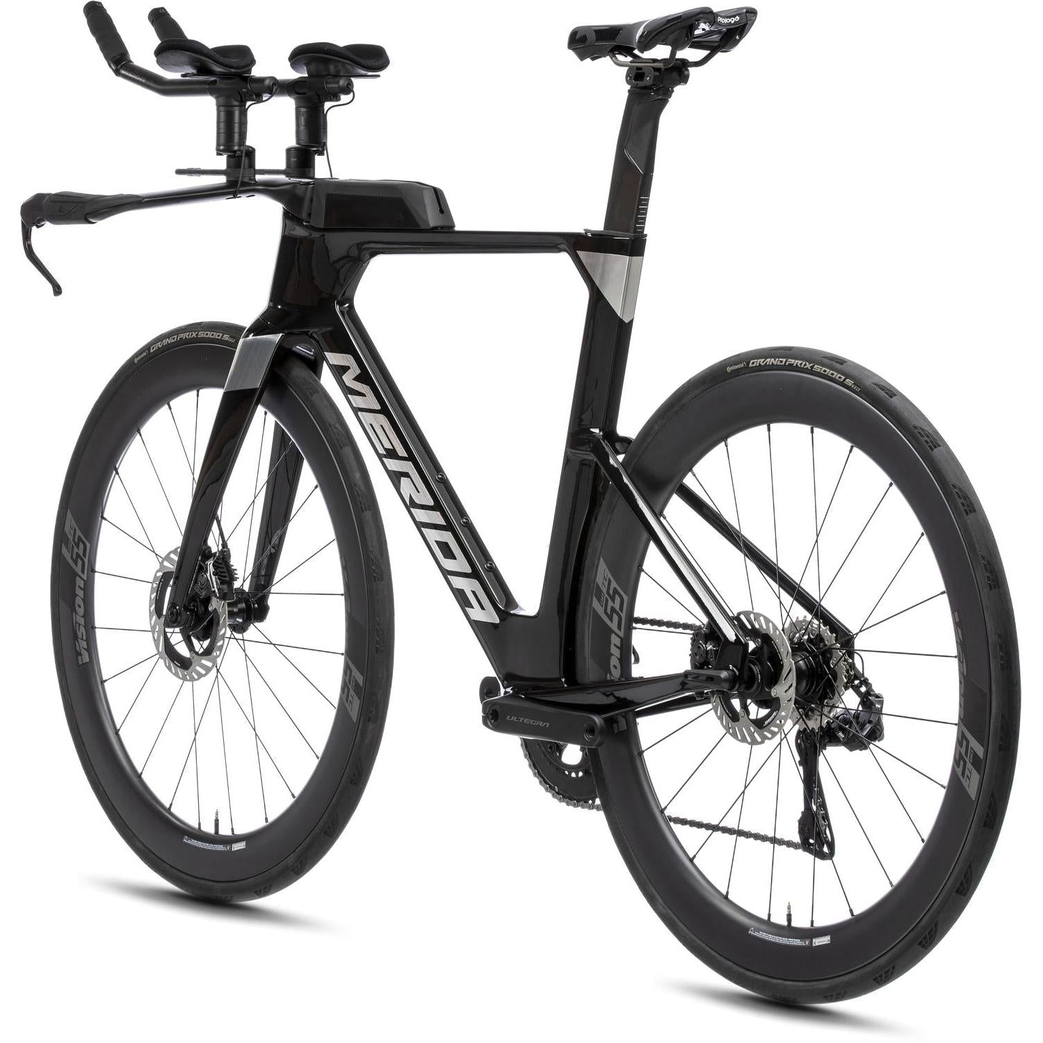 Merida Time Warp Tri Limited Road Bike Metallic Black/Flash Bcp