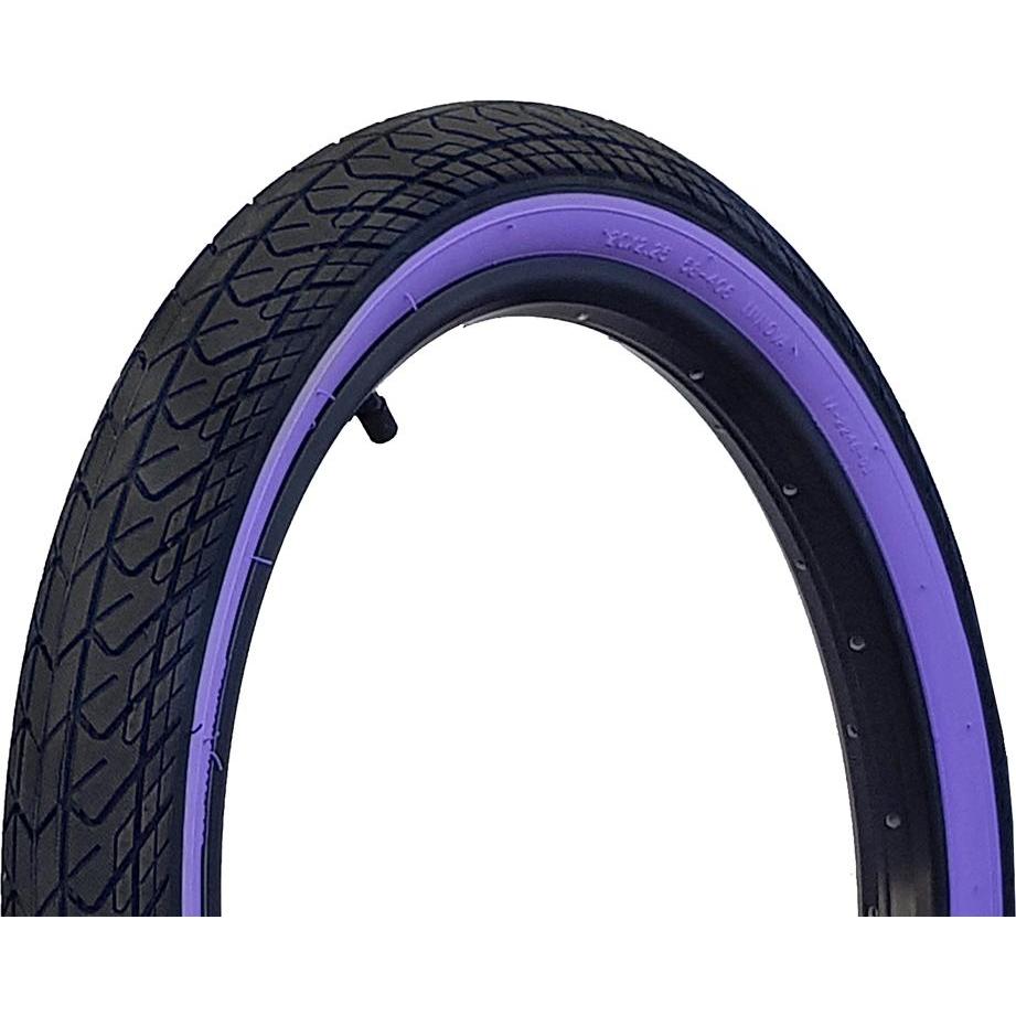 DRS Arrow FS Coloured Wall BMX Tyre 20 x 2.25'' Black/Purple Wall