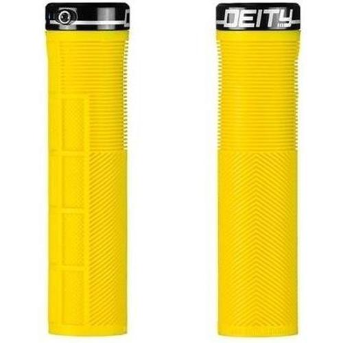 Deity Knuckleduster Lock On Grips Yellow