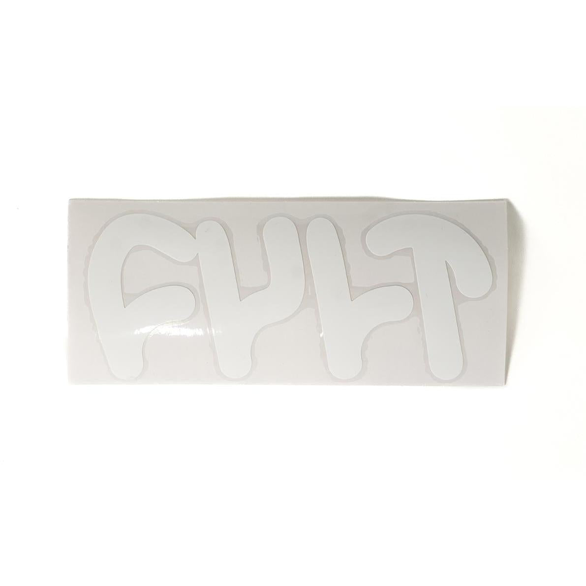 Cult Die Cut Sticker White