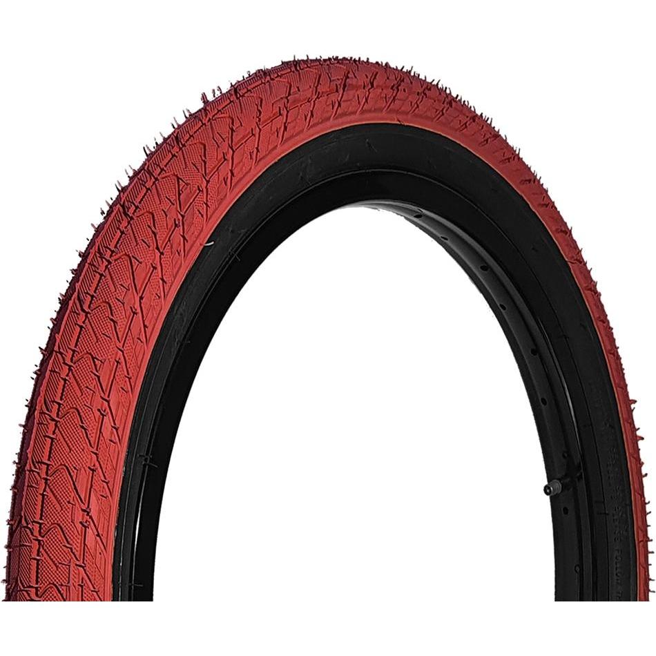 DRS Arrow FS Coloured BMX Tyre 20 x 2.25'' Red/Black Wall
