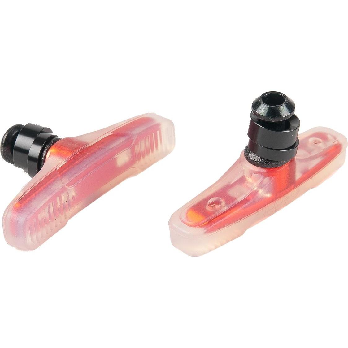 Eclat Force Rim Brake Pads 60mm Female Bolt Clear/Orange