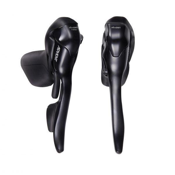 MicroShift Advent SB-M090 Drop Bar Shifter 1x9 Speed Pair Black