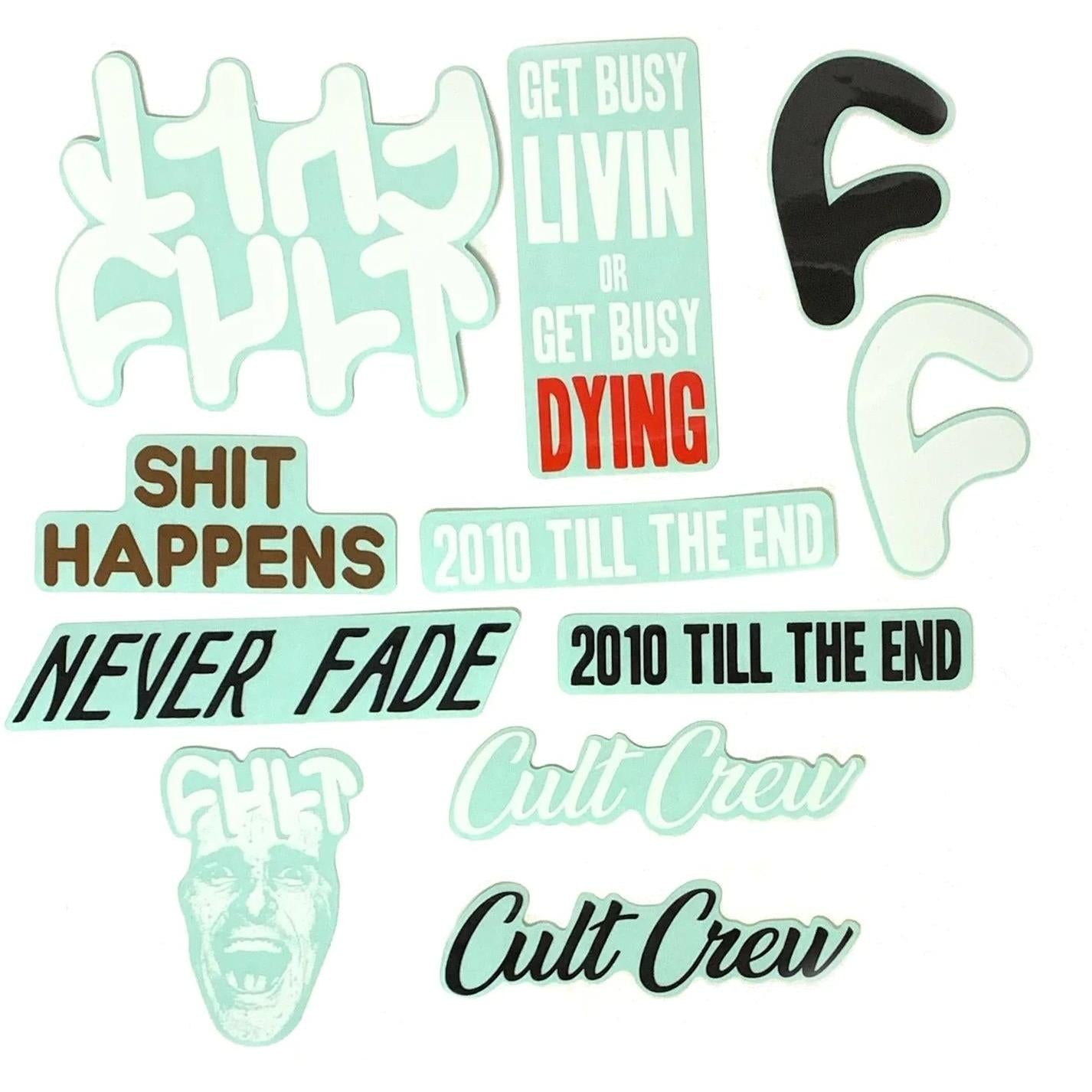 Cult BMX 10 Sticker Pack