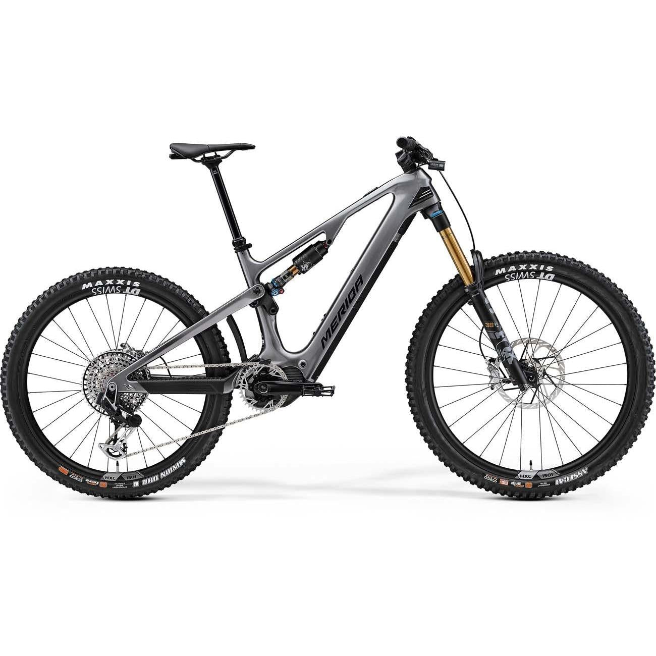 Merida eOne Sixty 10K Dual Suspension Electric Mountain Bike Gunmetal Grey (Black)