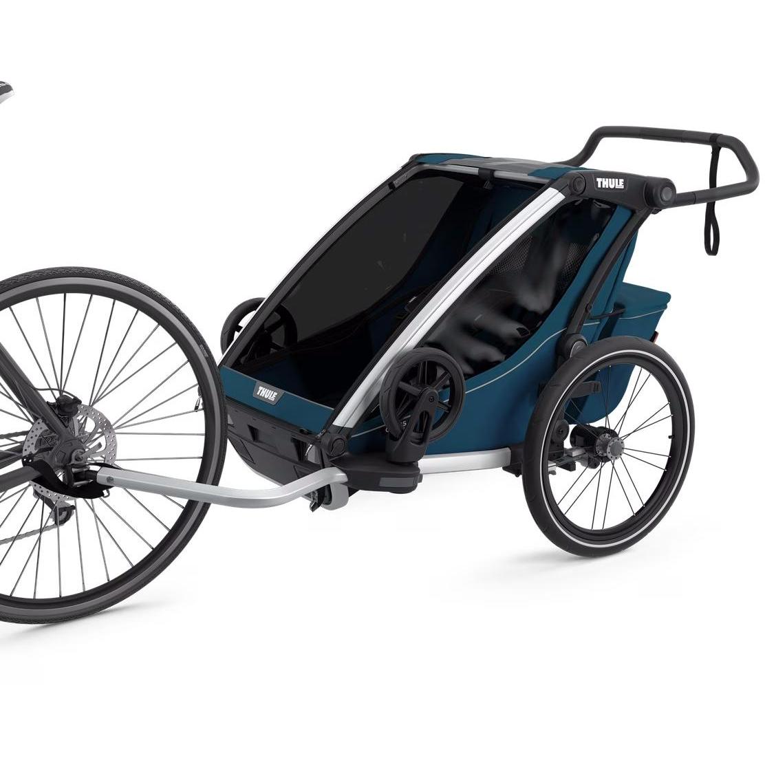 Thule Chariot Cross Double Child Trailer Majolica Blue - Two Child