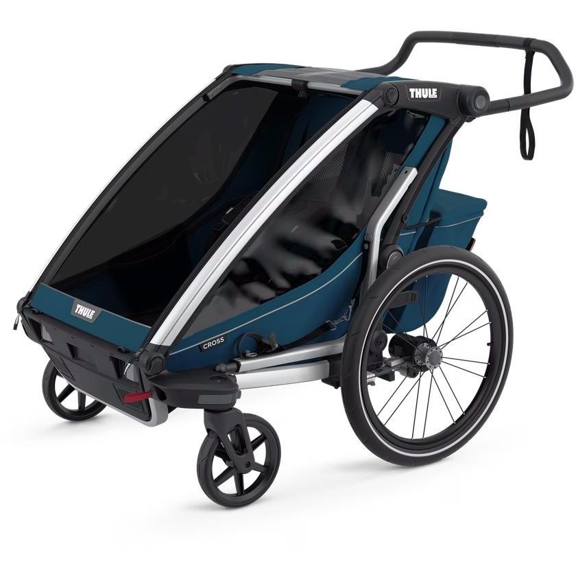 Thule Chariot Cross Double Child Trailer Majolica Blue - Two Child