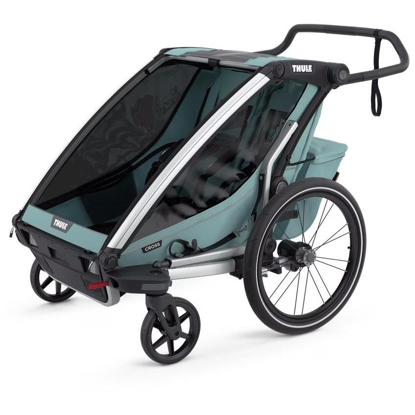 Thule Chariot Cross Double Child Trailer Alaska Blue - Two Child