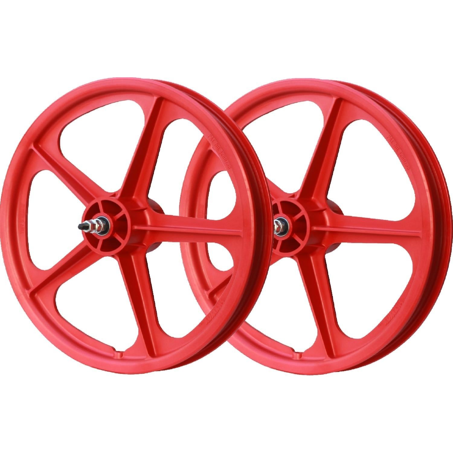 Skyway TUFF 16'' BMX Wheel Set 16'' Red