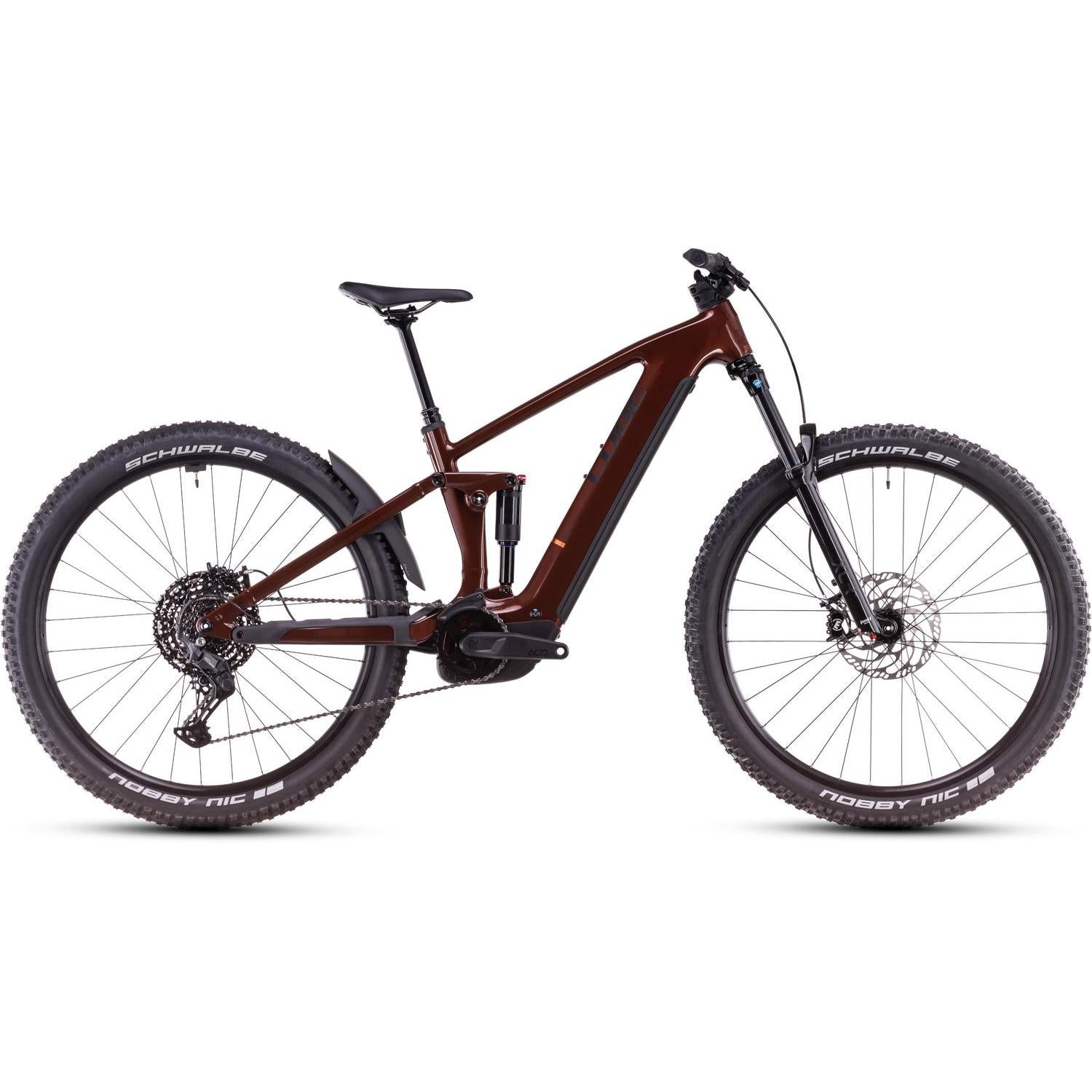 Cube Stereo Hybrid ONE44 Pro 800 Electric Enduro Bike Bourbon'n'Black