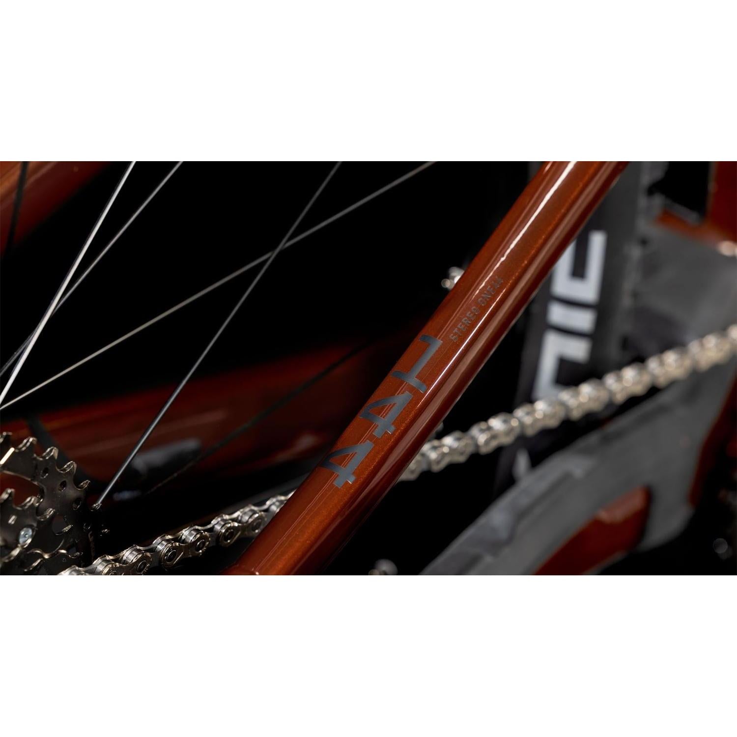 Cube Stereo Hybrid ONE44 Pro 800 Electric Enduro Bike Bourbon'n'Black