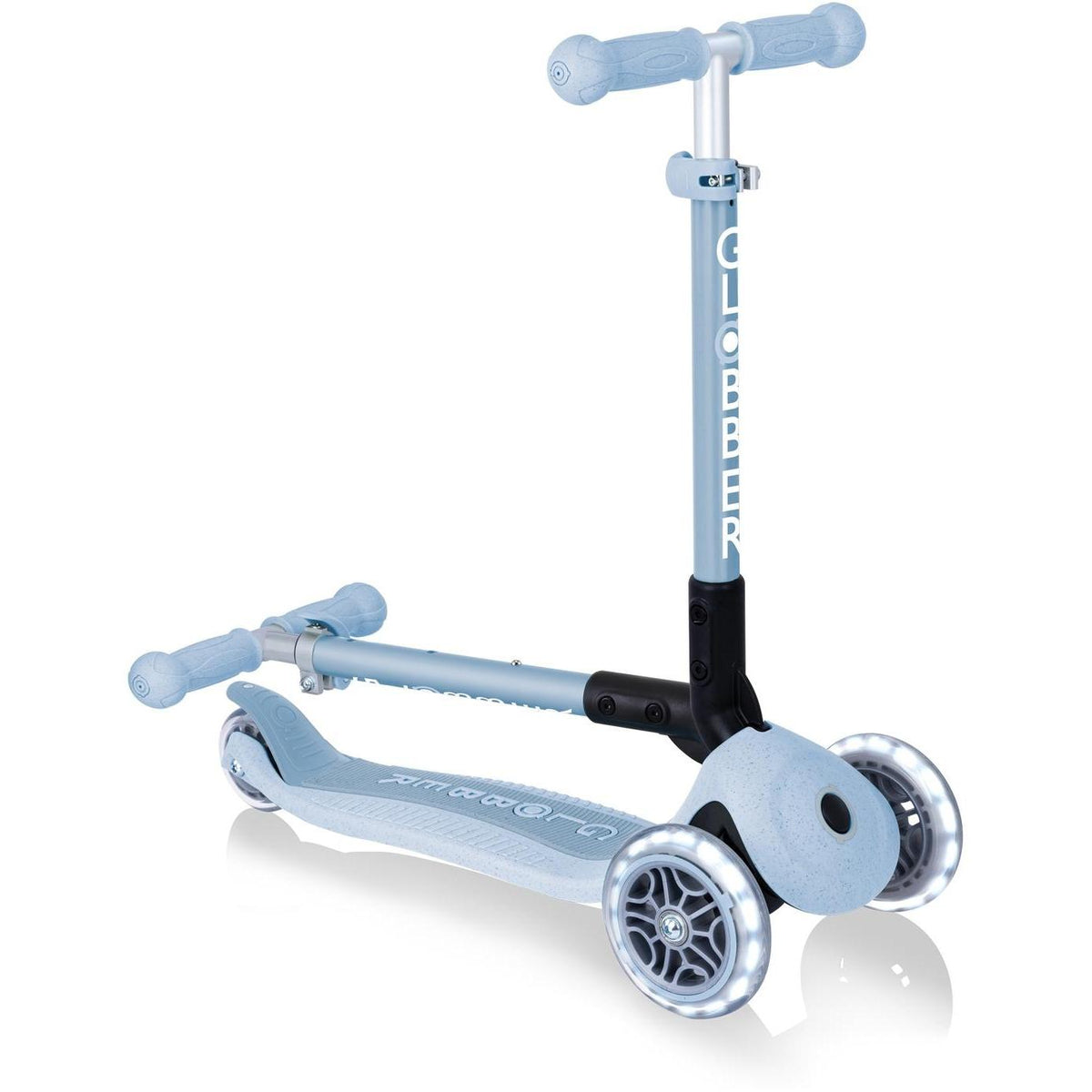 Globber Ecologic Junior Foldable Scooter Lights Blueberry